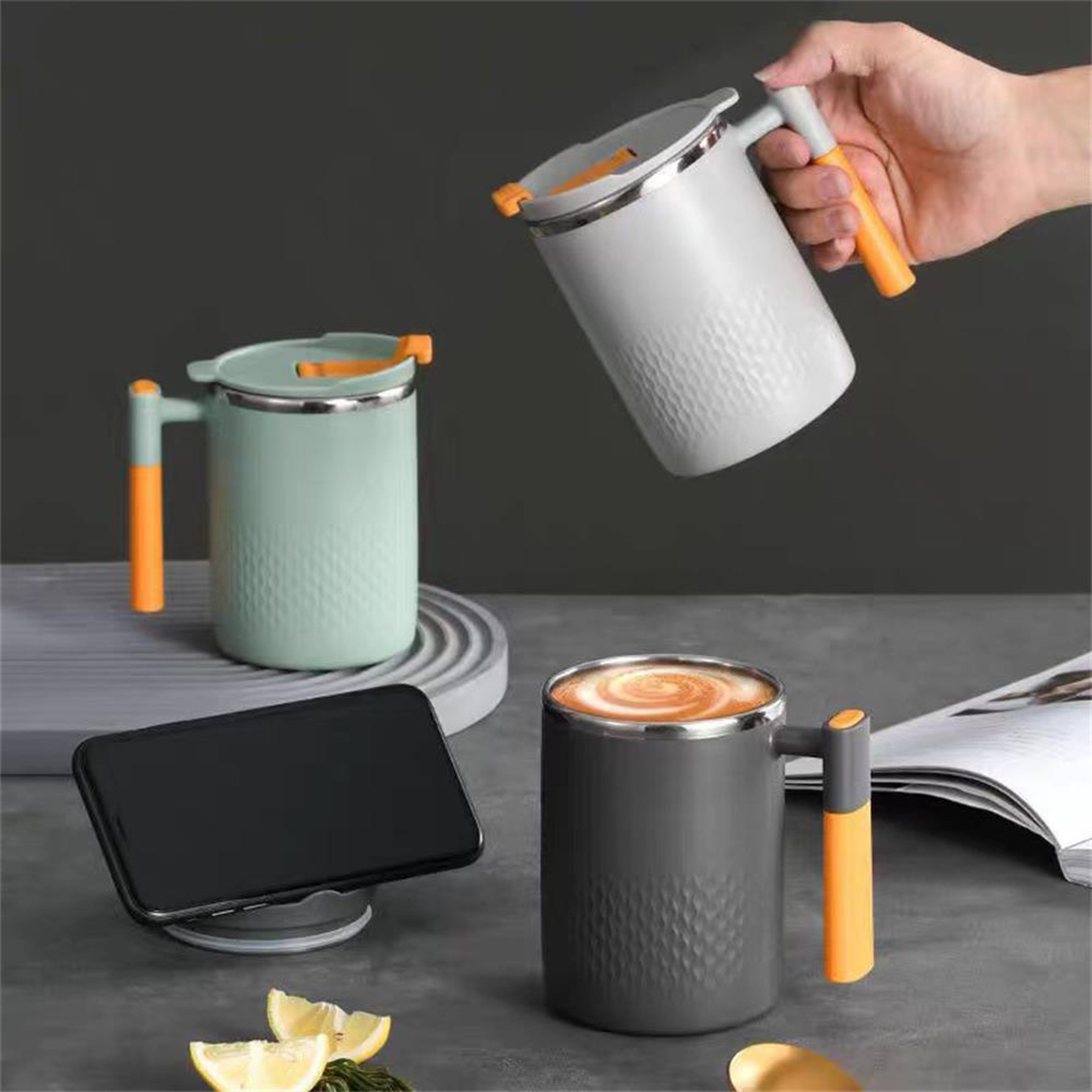 Stainless Steel Double Layer Tea & Coffee Mug – Leak-Proof Japanese Style – view 1