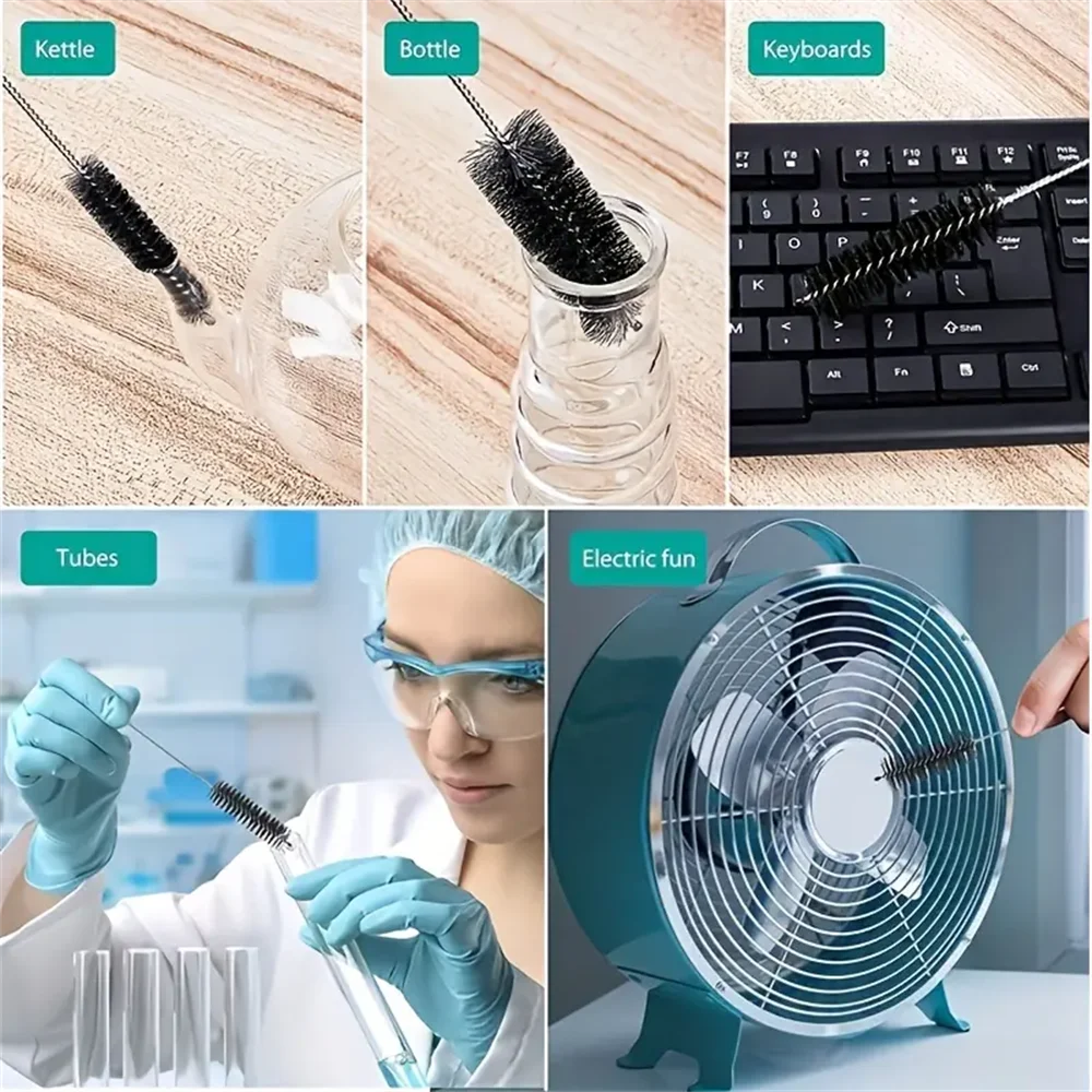 Reusable Bottle Cleaning Brushes, Piece Set  Eco-Friendly Straw Cleaning Brushes for Bottles – view 6