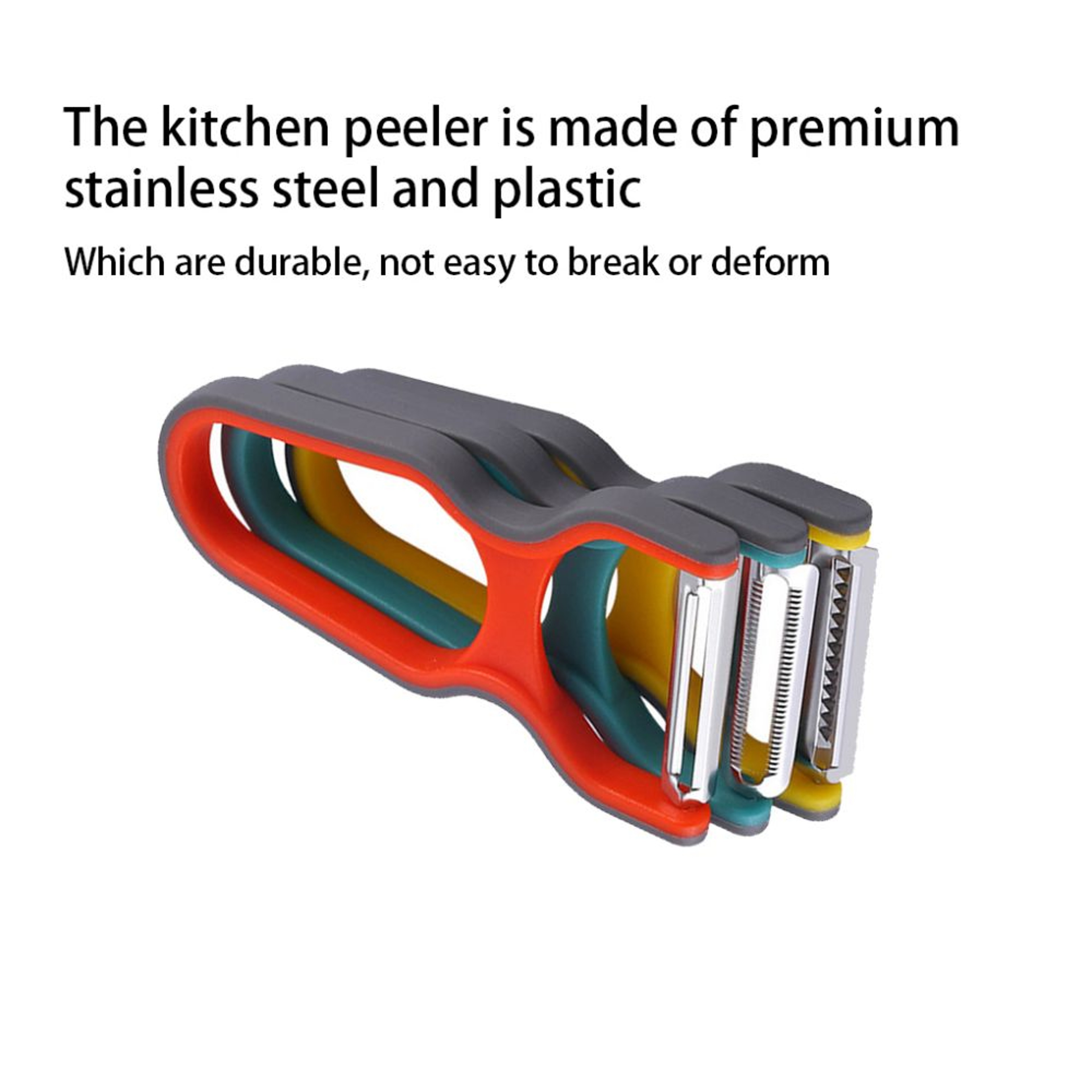 Stainless Steel Multi-Function Potato Peeler & Vegetable Chopper Set – Efficient, Versatile Kitchen Tools – view 2