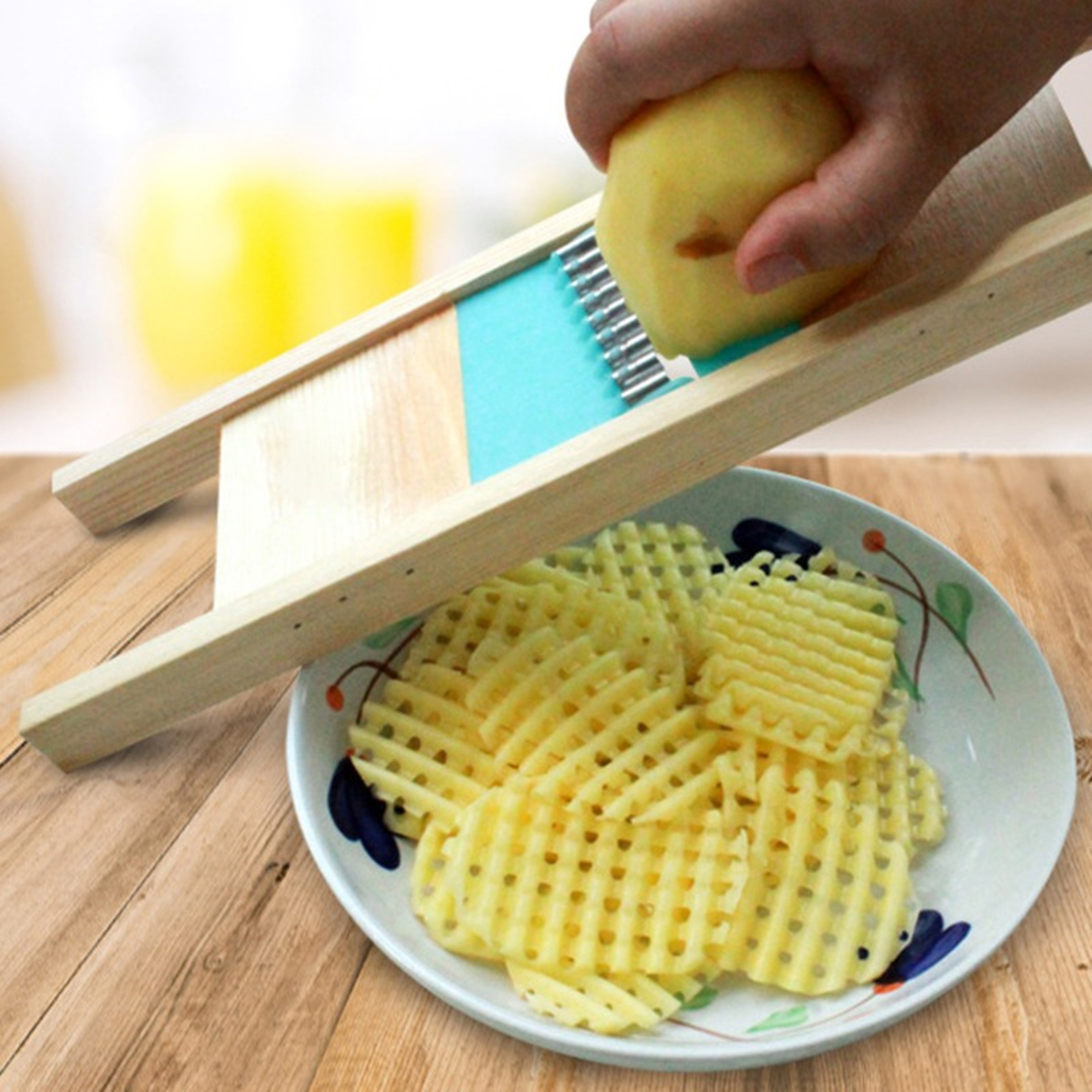 Stainless Steel Potato Cutter & Grater – Versatile French Fry Cutter, Vegetable Slicer & Shredder for Kitchen – view 1
