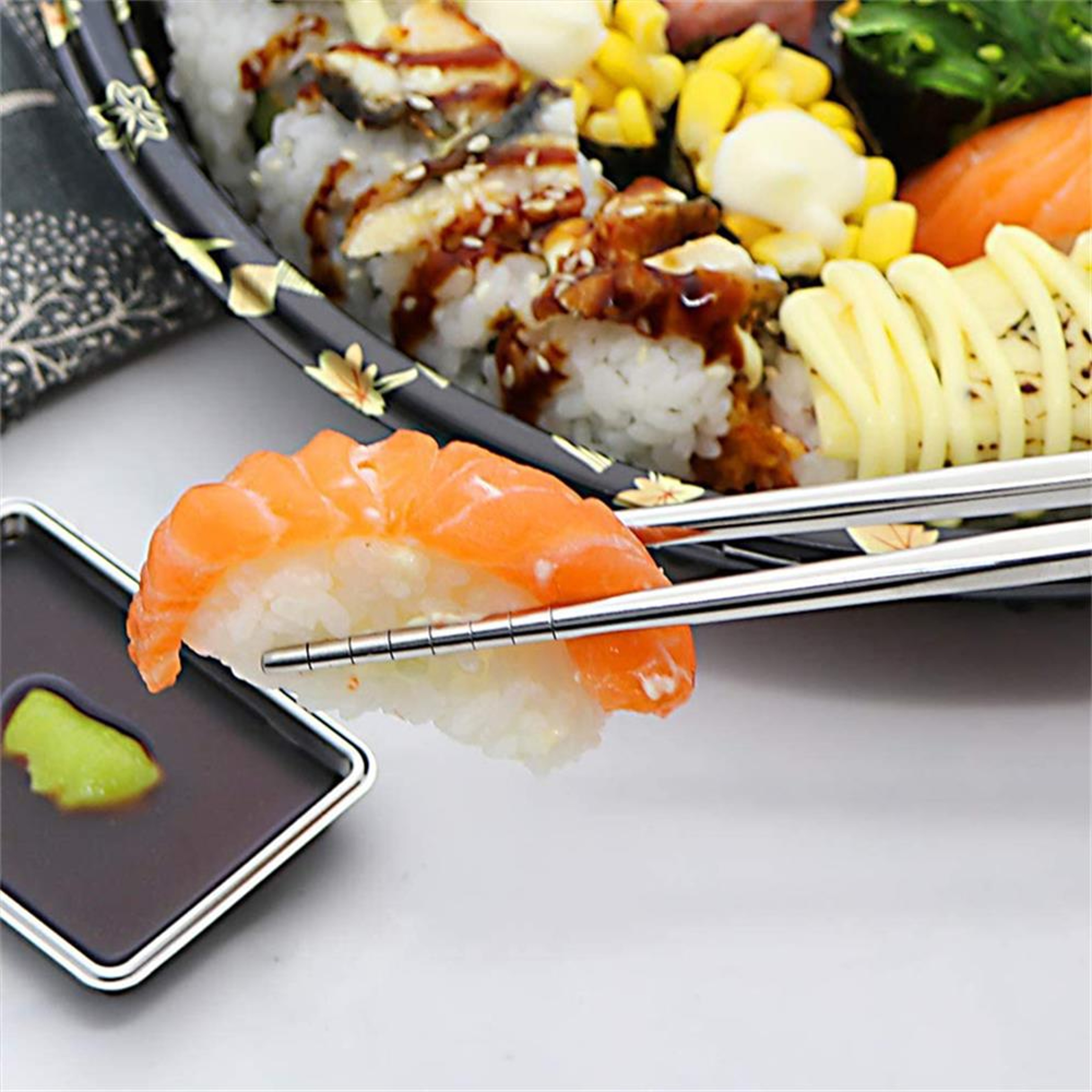 Premium AntiSlip Chinese  Japanese Chopsticks Set  Pairs Perfect For Sushi  Korean Cuisine 1