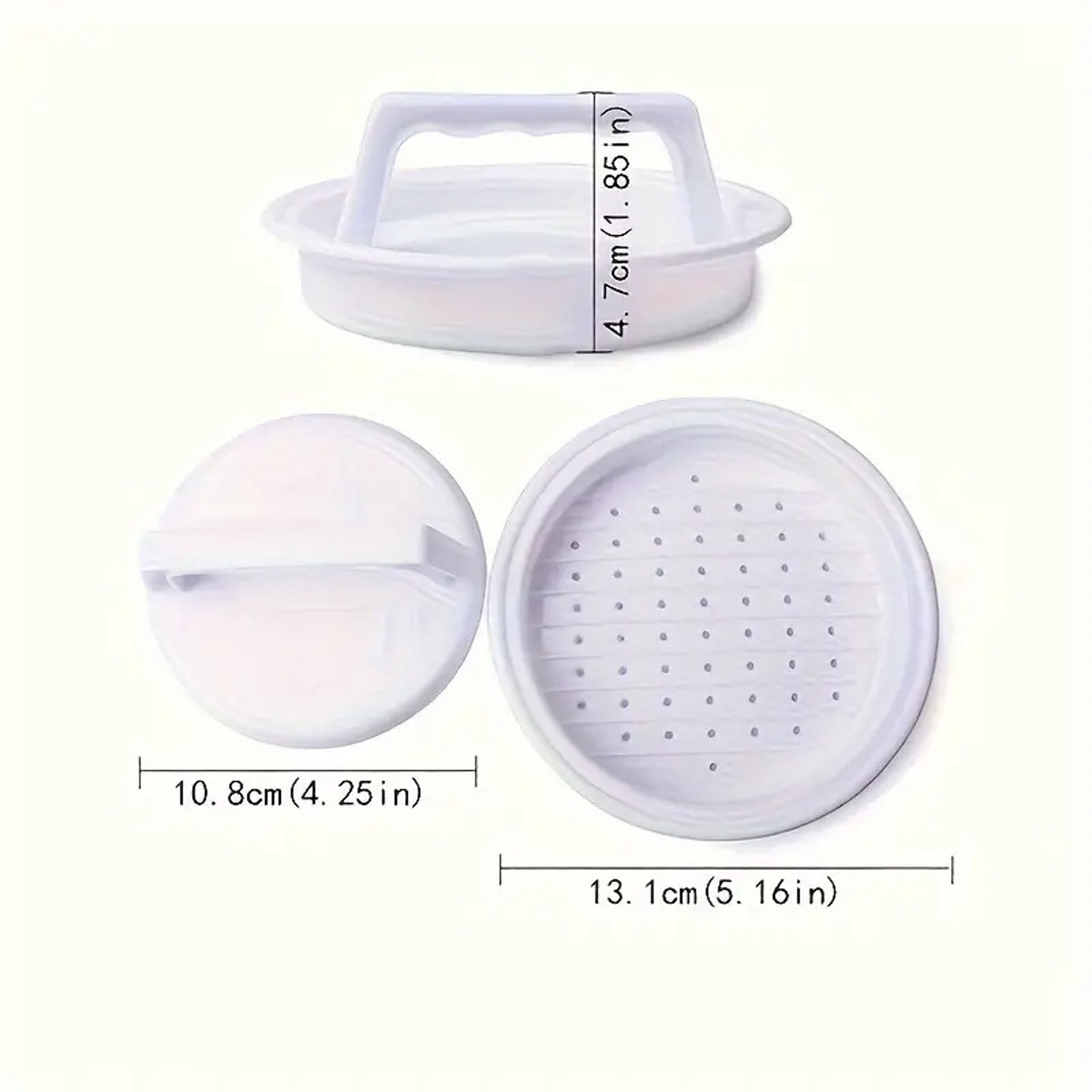 Plastic Burger Press Meat Press for Perfect Patties – Multi-Purpose Hamburger & Meatloaf Mould – view 6