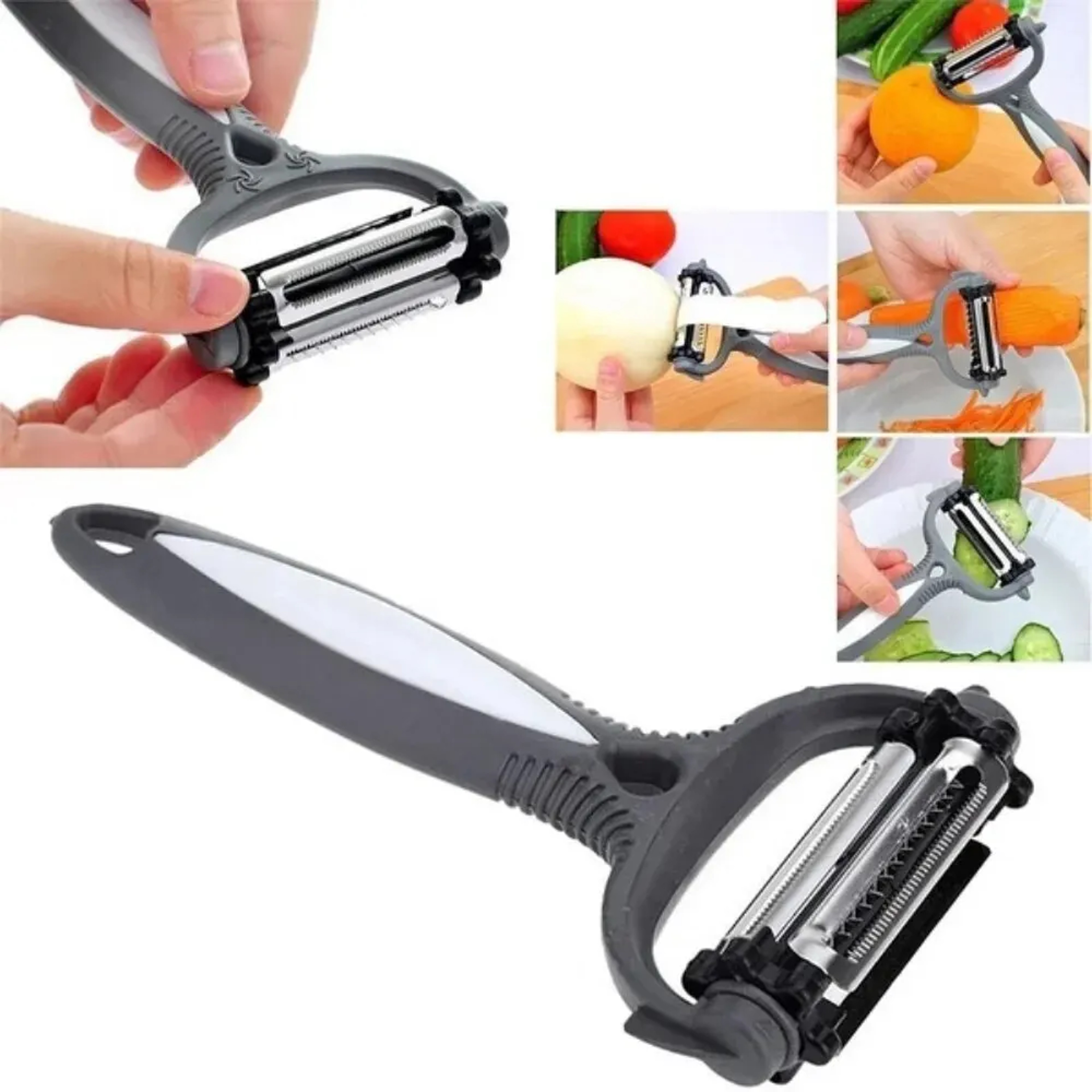 Multifunctional Rotary Peeler And Slicer For Fruits And Vegetables  Carrot Potato And More 3