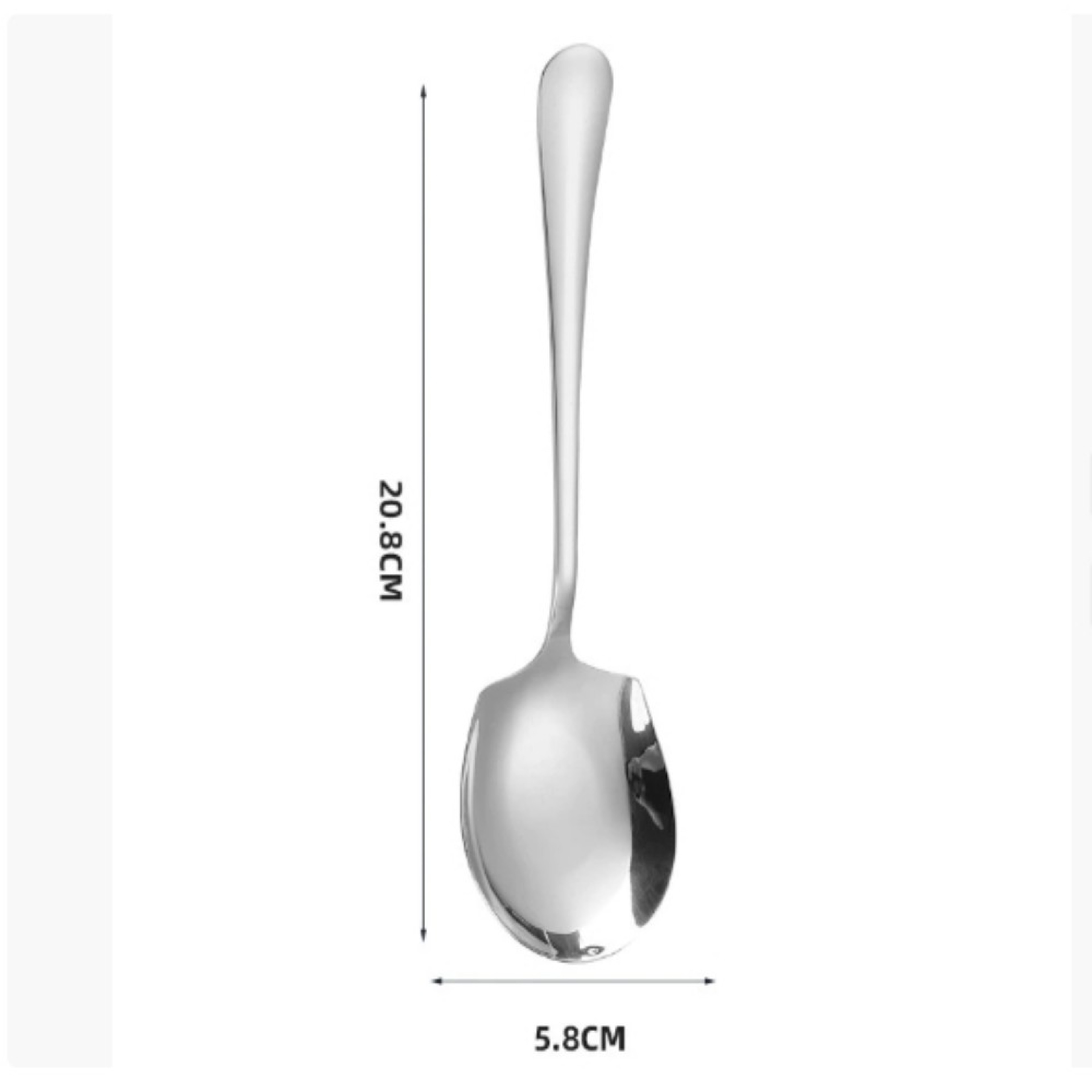 Ergonomic Stainless Steel Rice Spoon – Large Metal Serving Spoon for Salad, Pasta & Kitchen Use – view 4