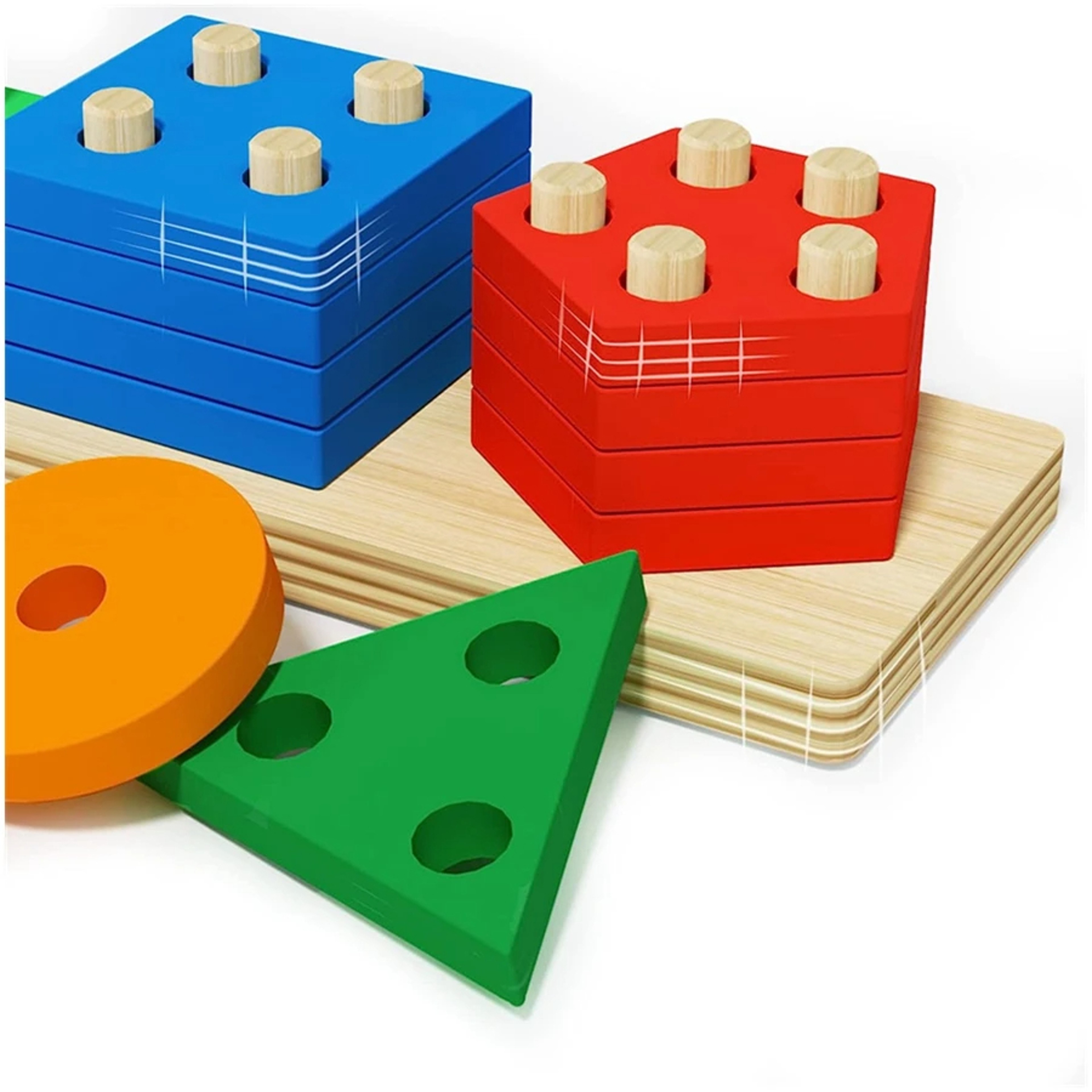 Geometric Building Blocks Set for Kids – Early Education Intelligence Development Toy – view 5