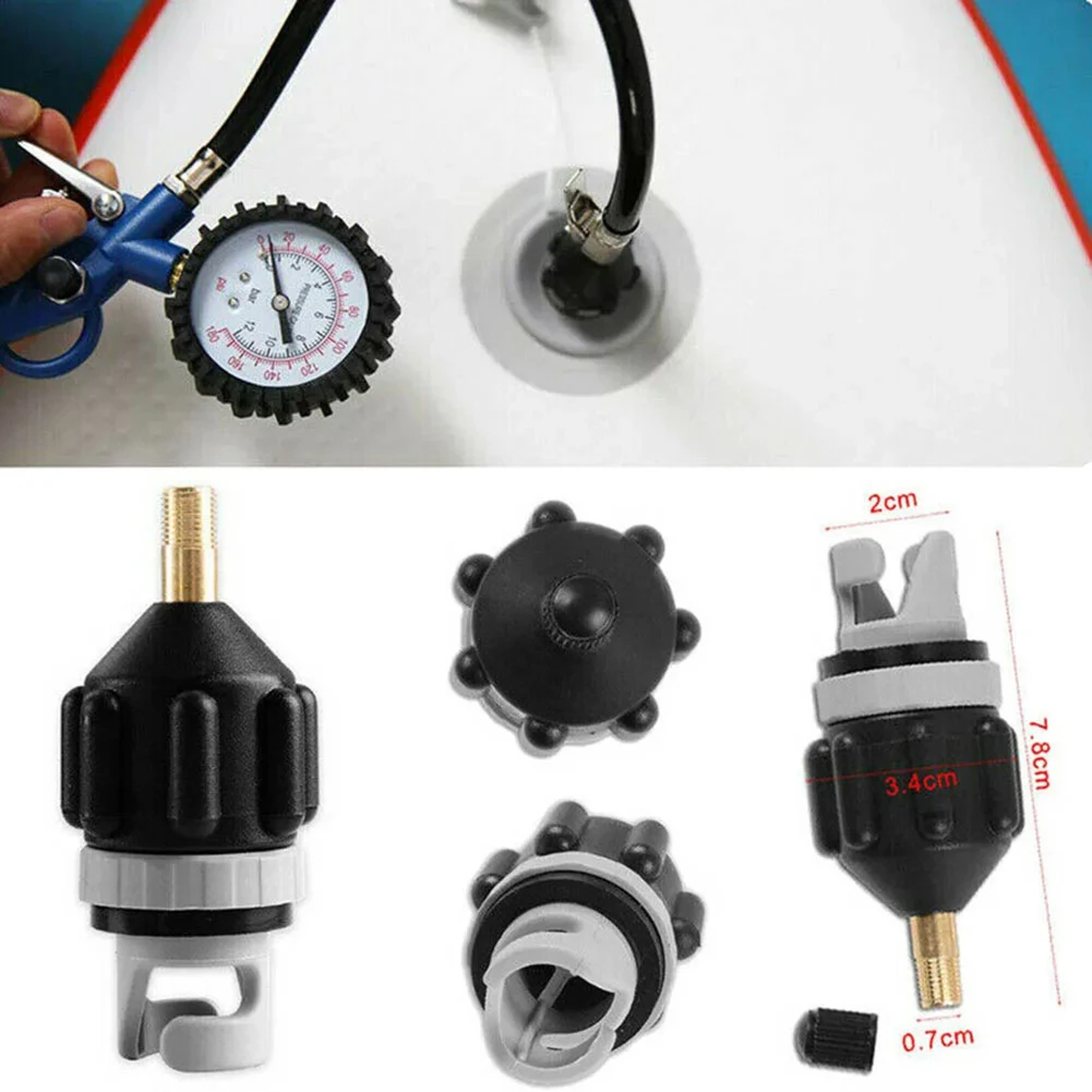 Pump Adapter For Inflatable Boat  Paddle Board Air Valve  Compatible With Canoe Kayak And Inflatabl 1