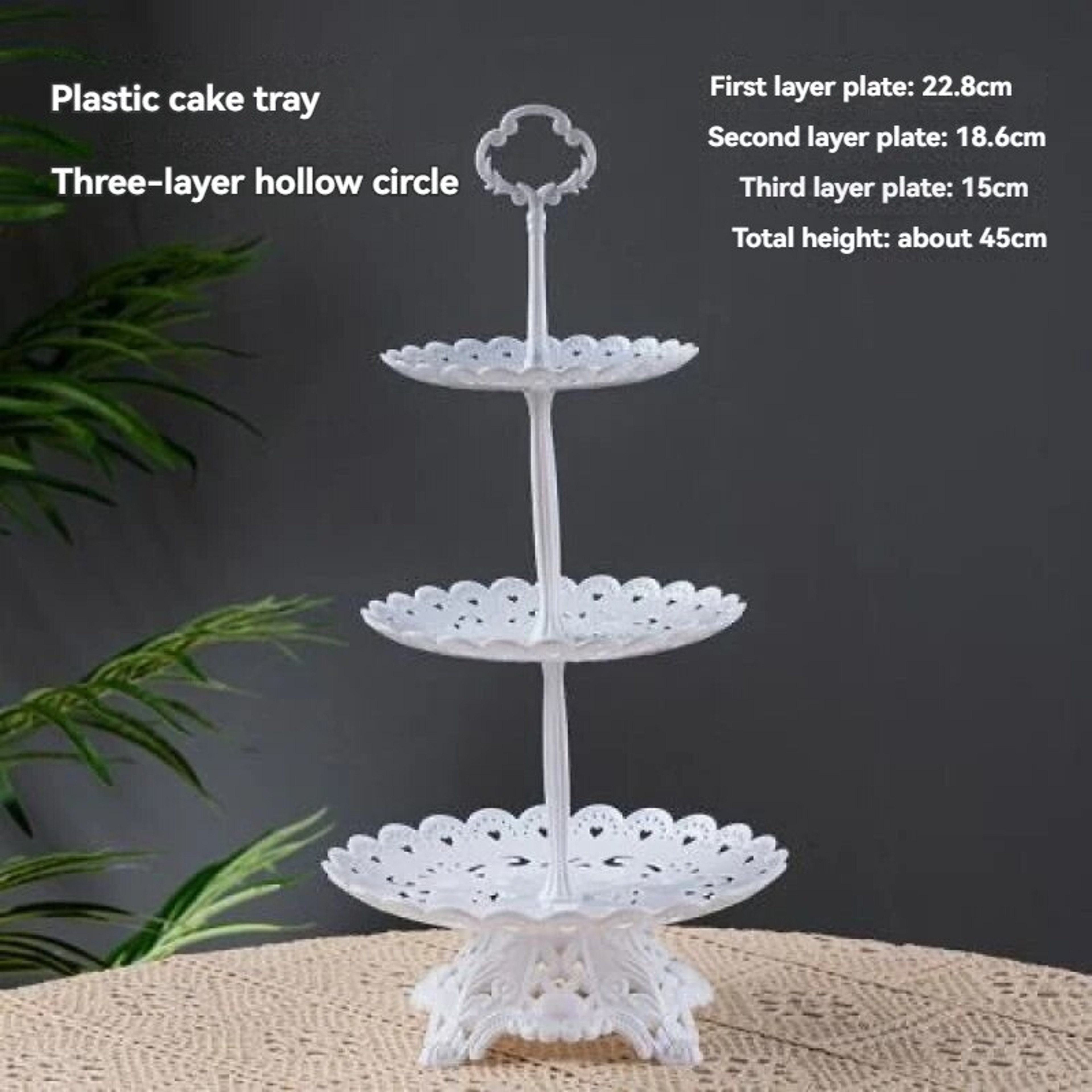Elegant Tier Acrylic Fruit Plate - Light Luxury Candy & Dessert Tray for Table Decoration – view 5