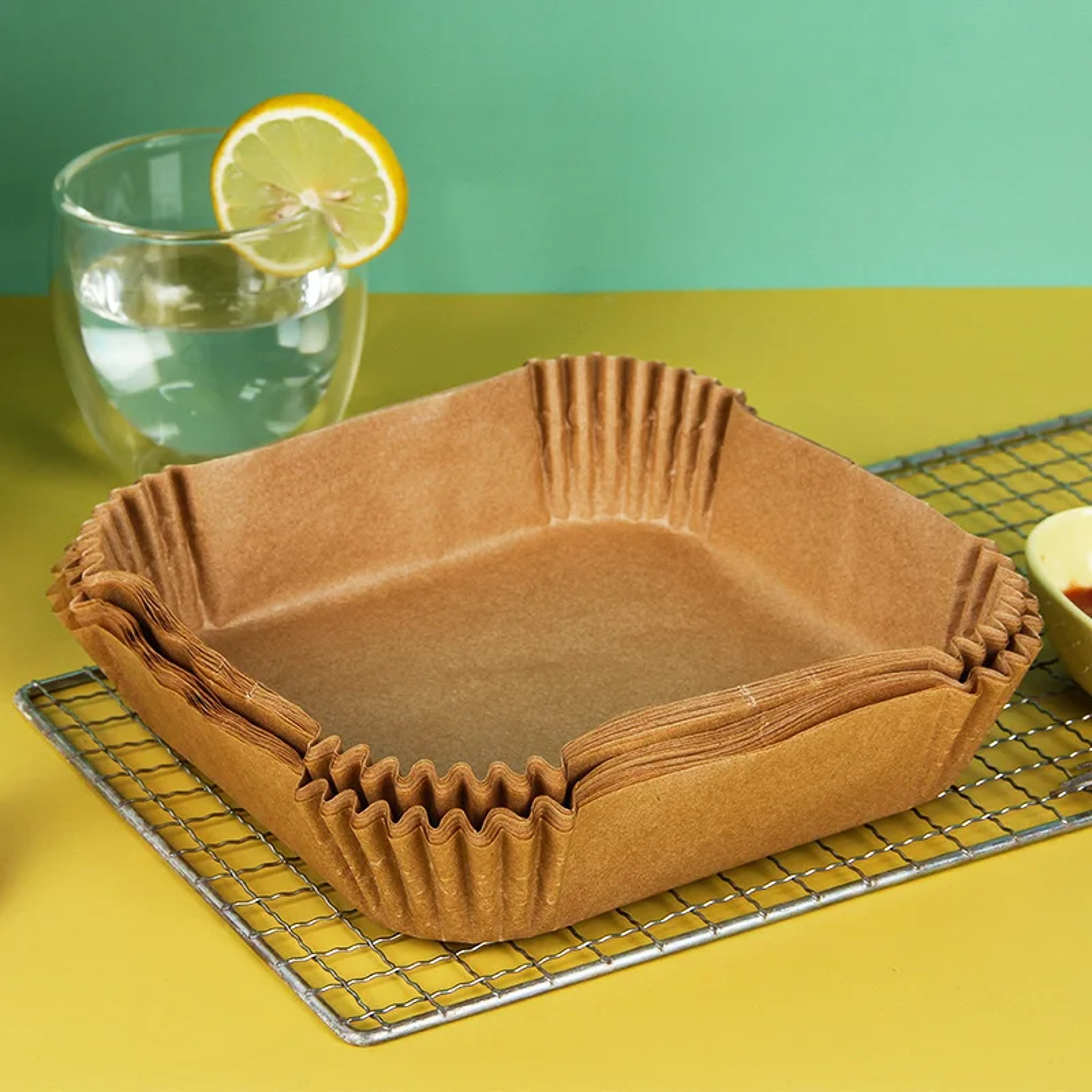 Air Fryer Paper Liner - Non-Stick Disposable Baking Pads for Easy Frying – view 1