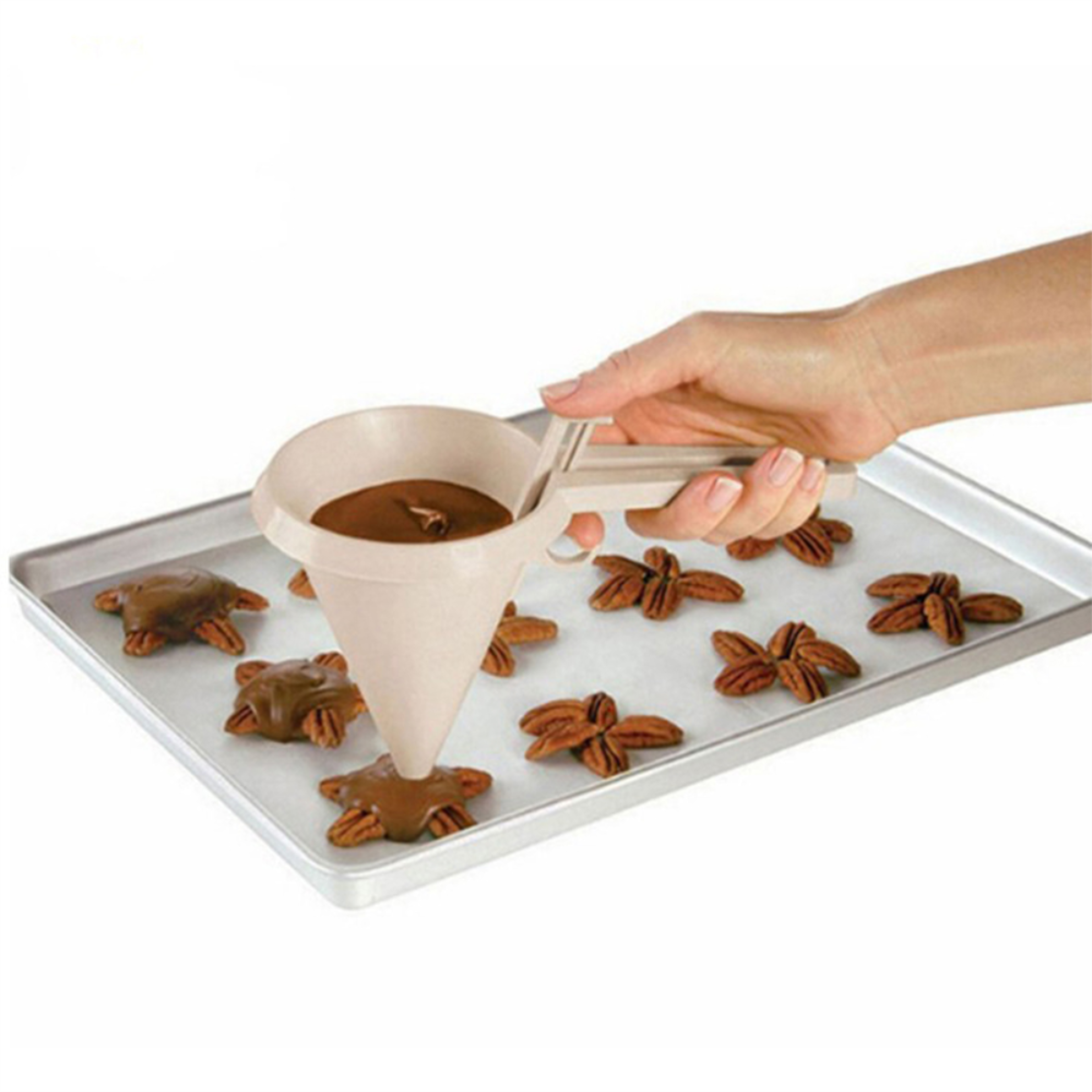 Adjustable Handheld Baking Funnel Dispenser For Cream Batter And Chocolate  Perfect For Pastries Cu 1