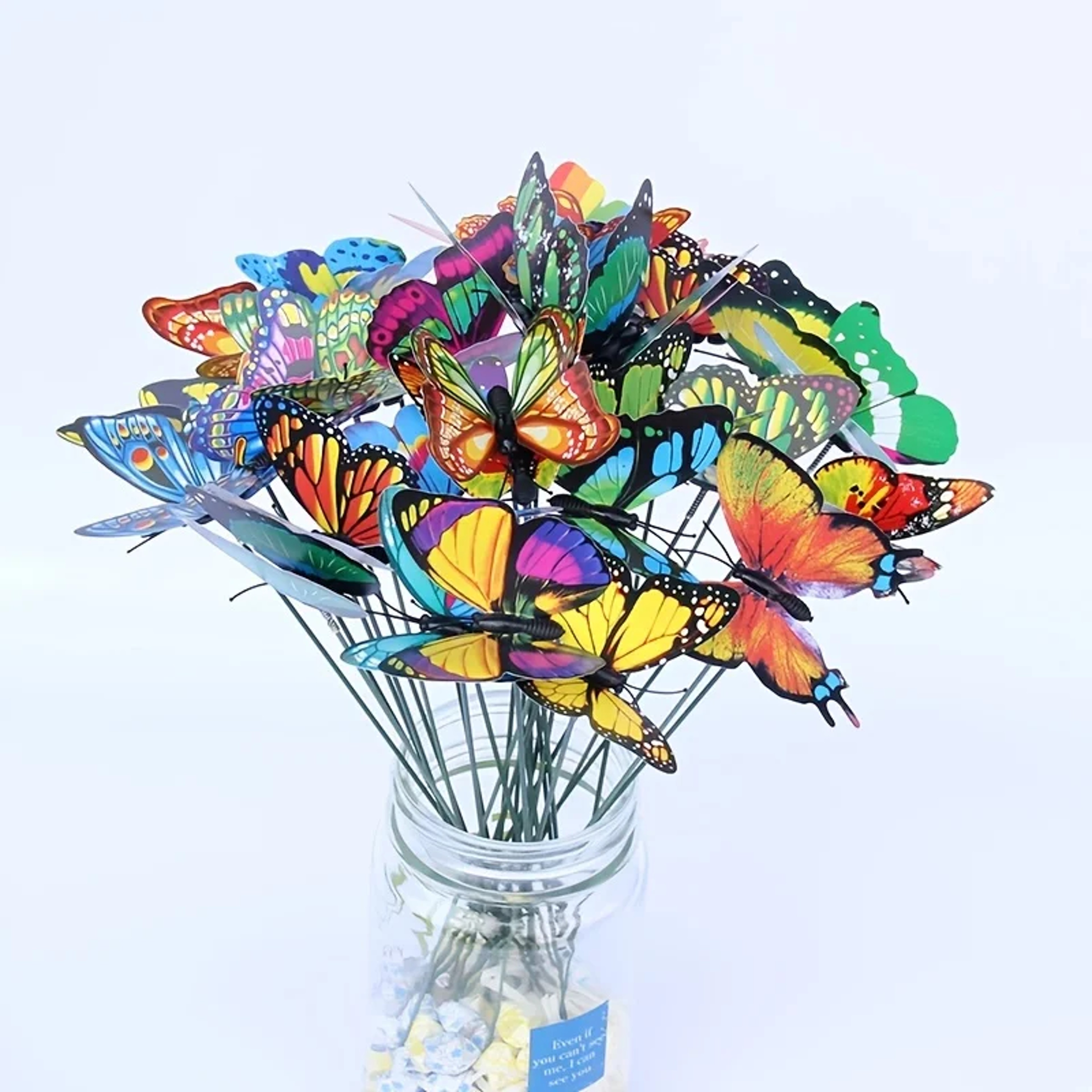Colorful Butterfly Garden Stakes Acrylic Butterfly Decor – view 3