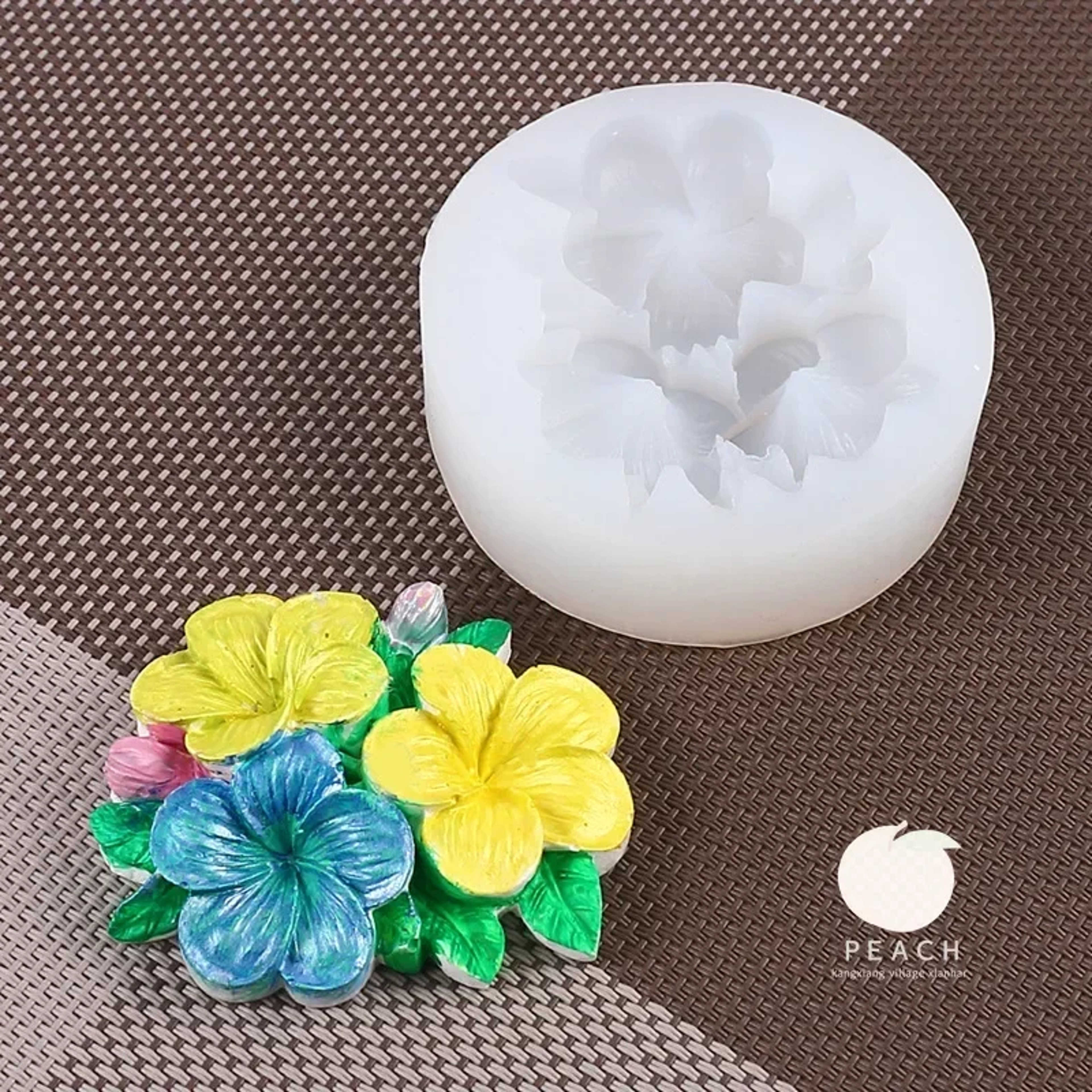Carnation Flower Silicone Cake Mold Fondant Mold for Cupcakes, Jelly, Candy, and Chocolate Cake Decoration – view 4