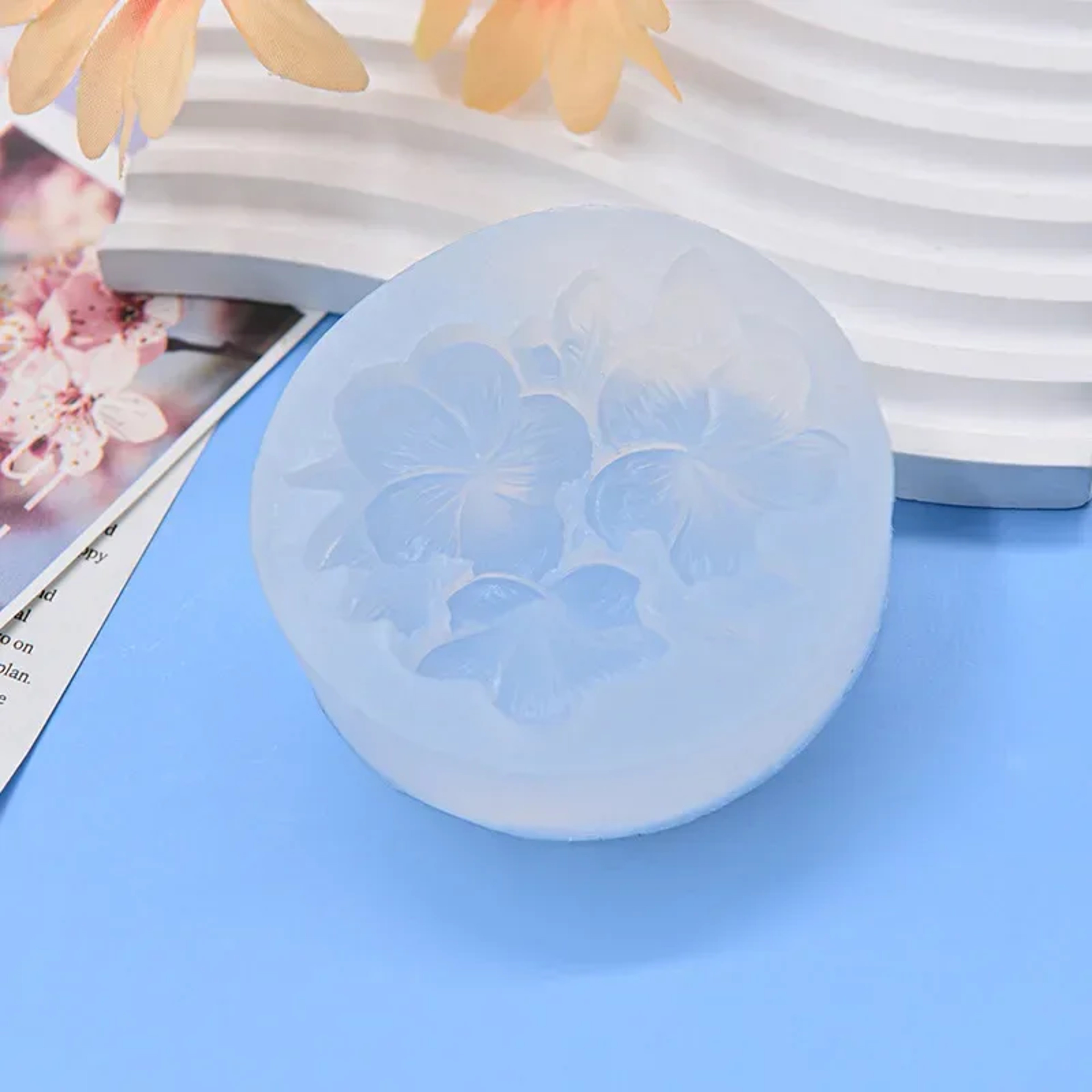 Carnation Flower Silicone Cake Mold Fondant Mold for Cupcakes, Jelly, Candy, and Chocolate Cake Decoration – view 6