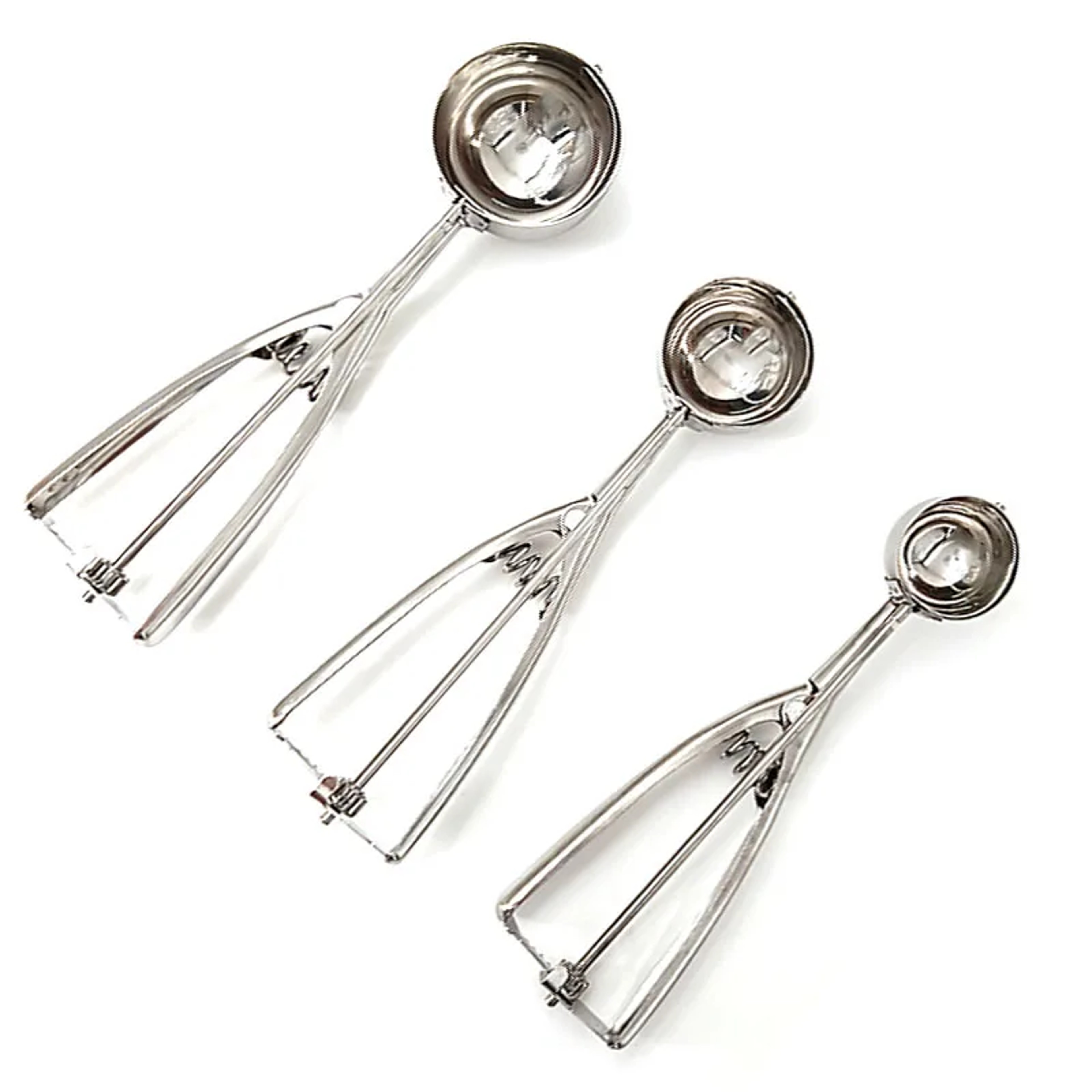 Stainless Steel Ice Cream Scoop with Spring Handle – Perfect for Ice Cream, Potatoes, Watermelon Balls, and More – view 2