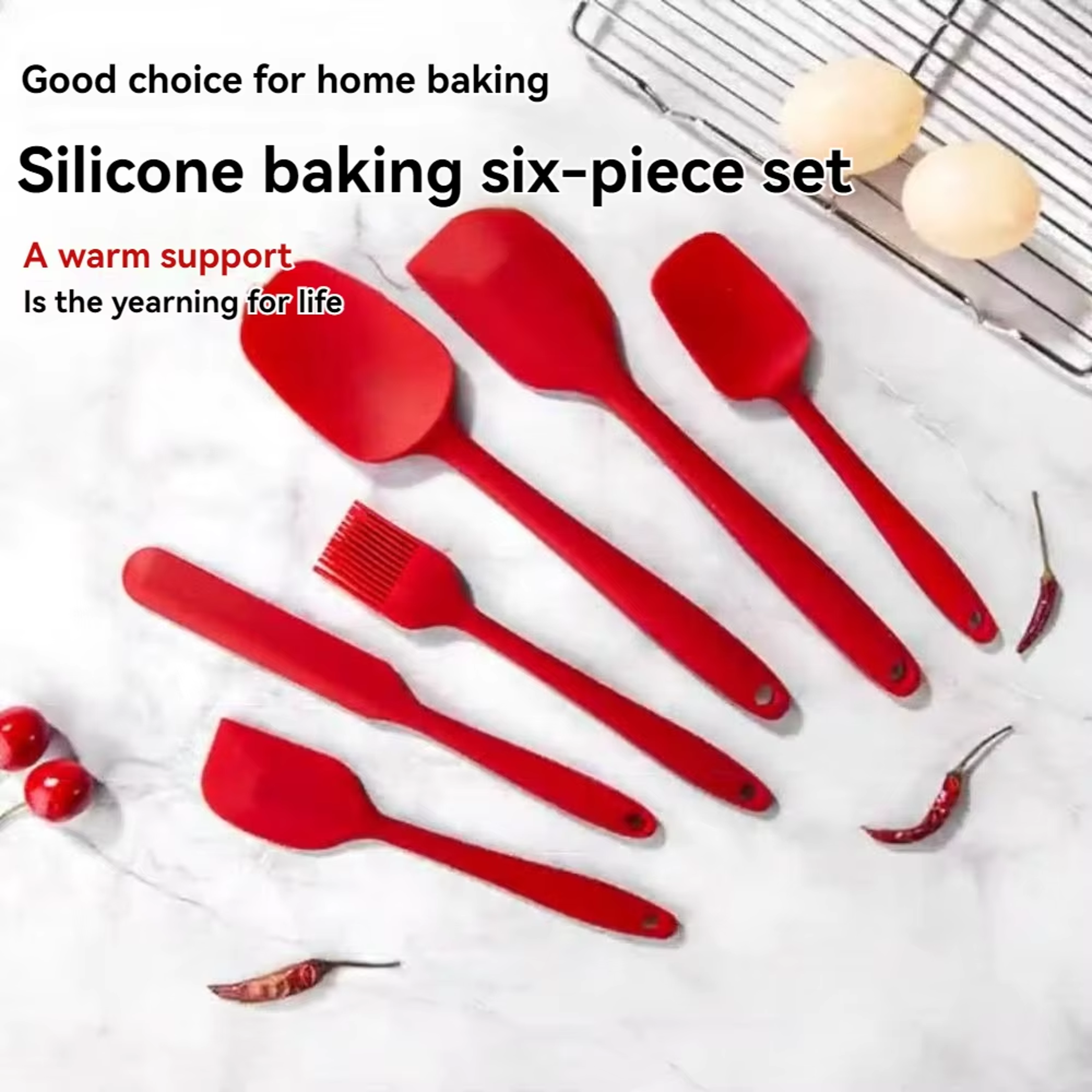 Silicone Kitchen Spatula Set – Non-Stick Bakehouse Tools for Cooking, BBQ, and Baking – view 3