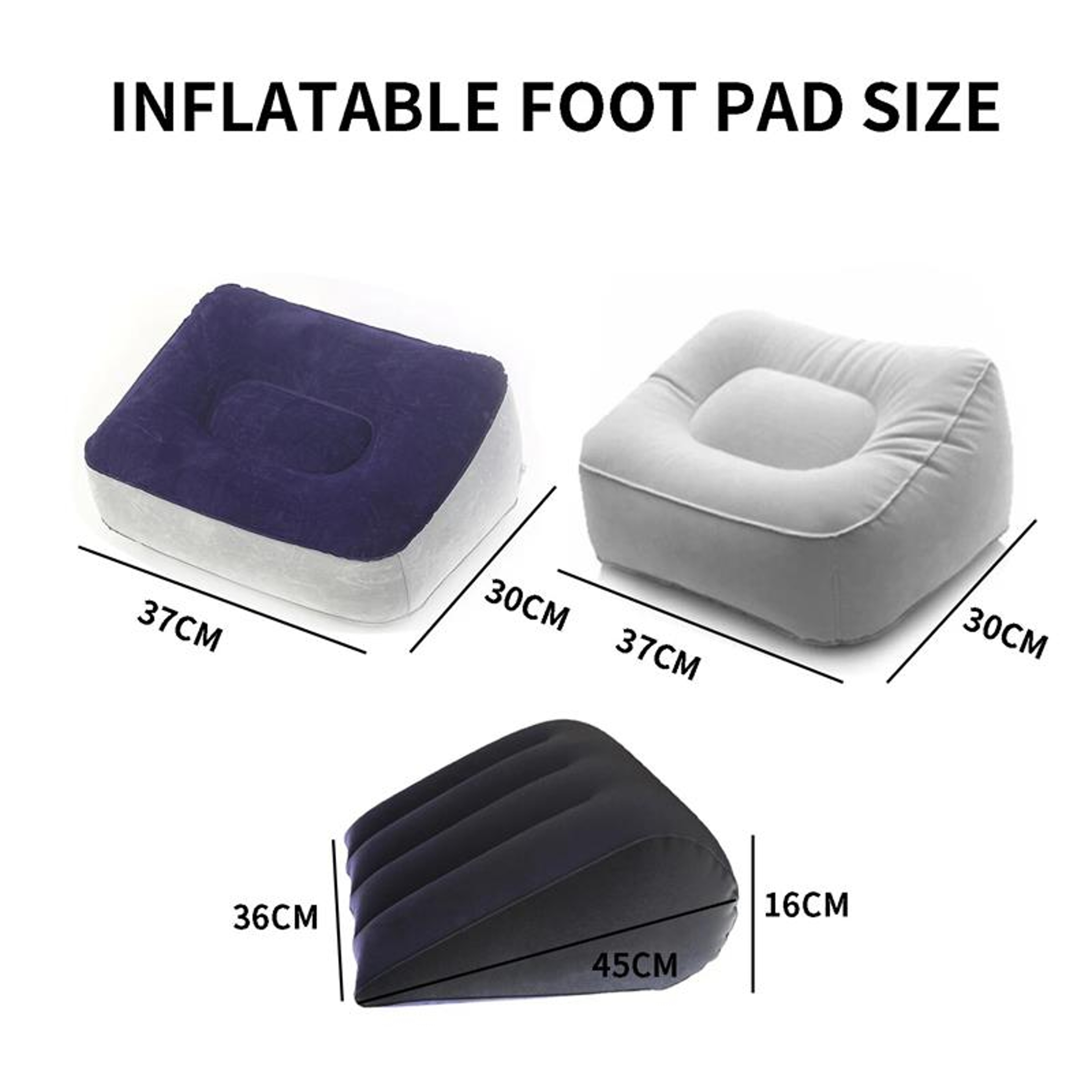 Inflatable Support Pillow for Body Positions & Footrest – Travel Love Cushion – view 5