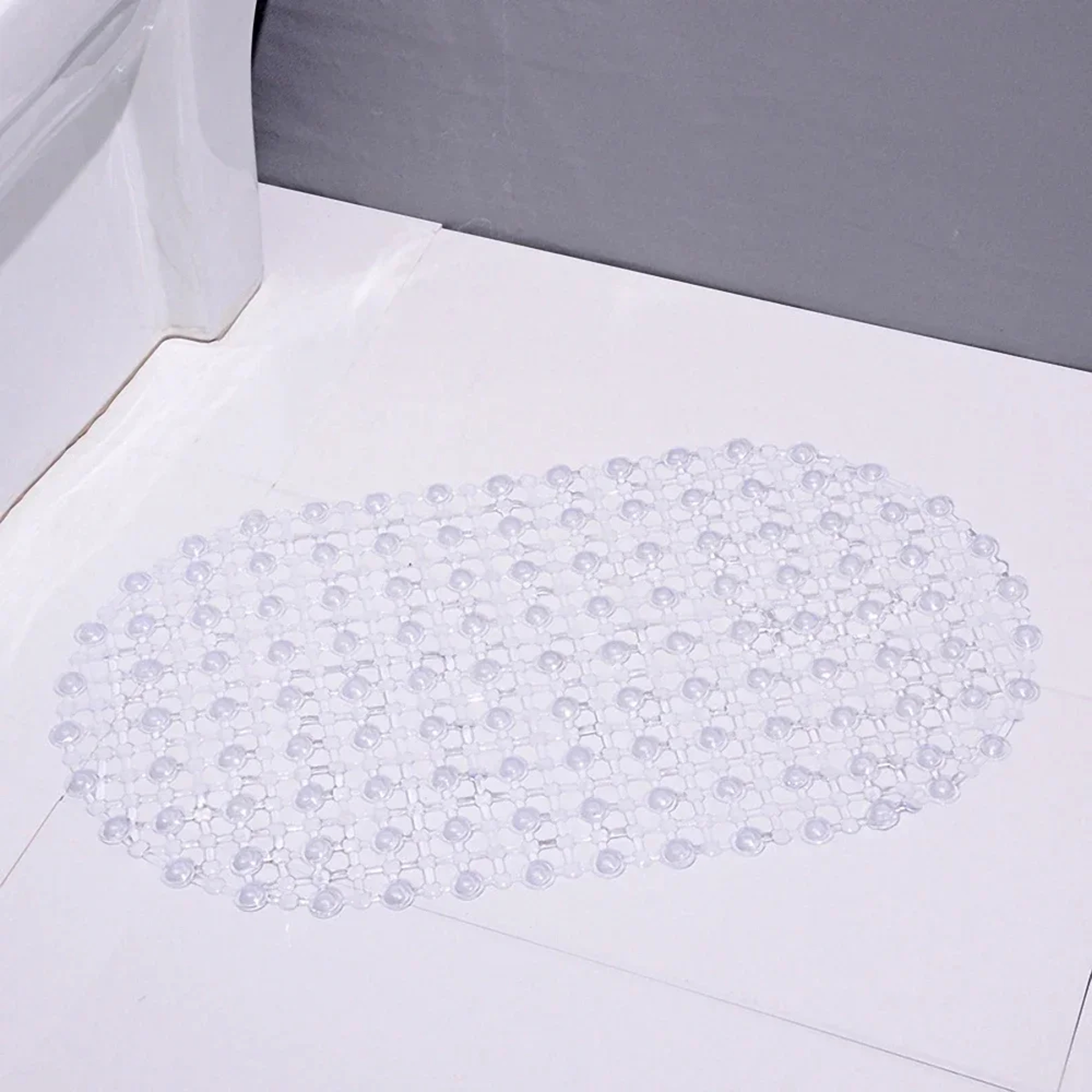 Soft PVC NonSlip Bath Mat With Suction Cups  AntiSkid Massage Shower Mat For Bathroom Safety 6
