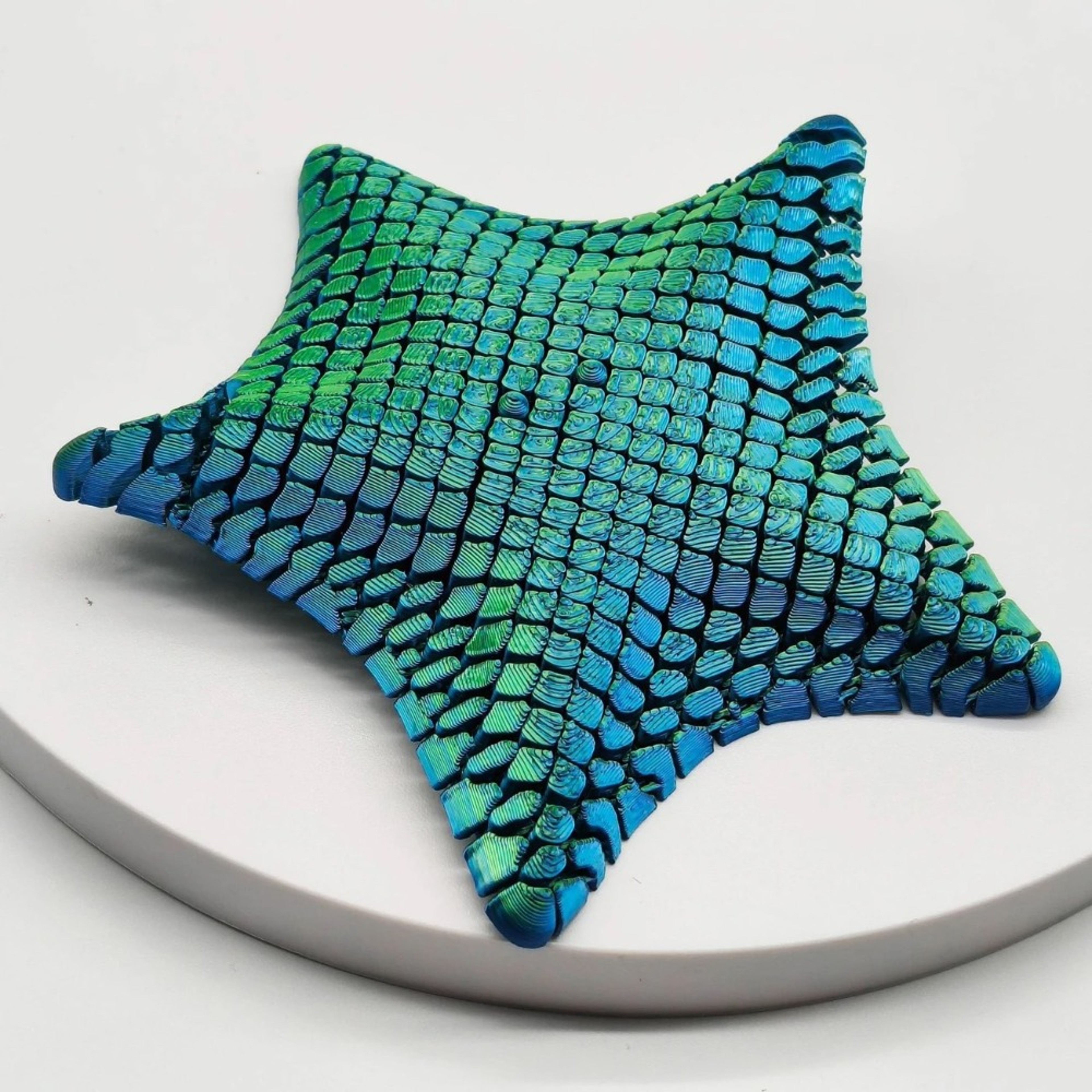 Movable Joints Starfish Desk Toy Printed Ocean Themed Stress Relief Ornament For Home  Office Decor 3