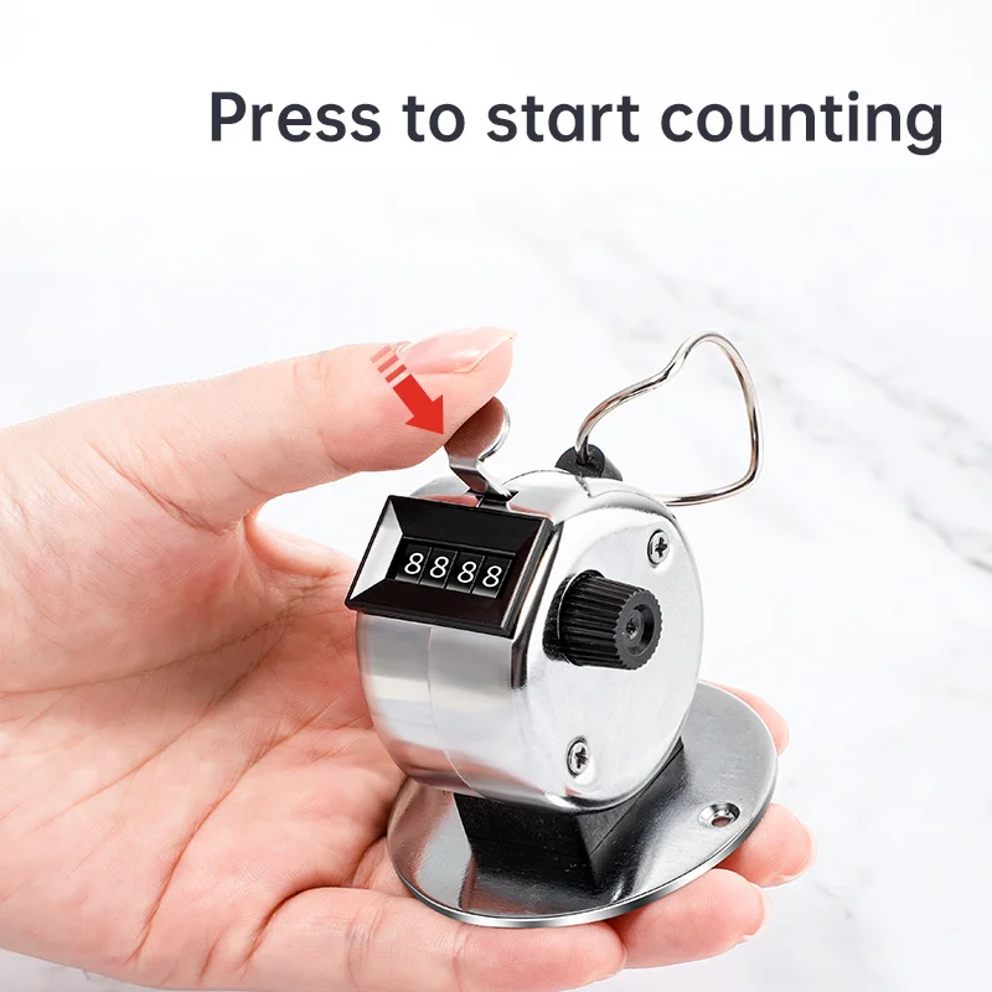 Mini Mechanical Tally Counter Digit Manual Clicker For Golf Training  Counting 2
