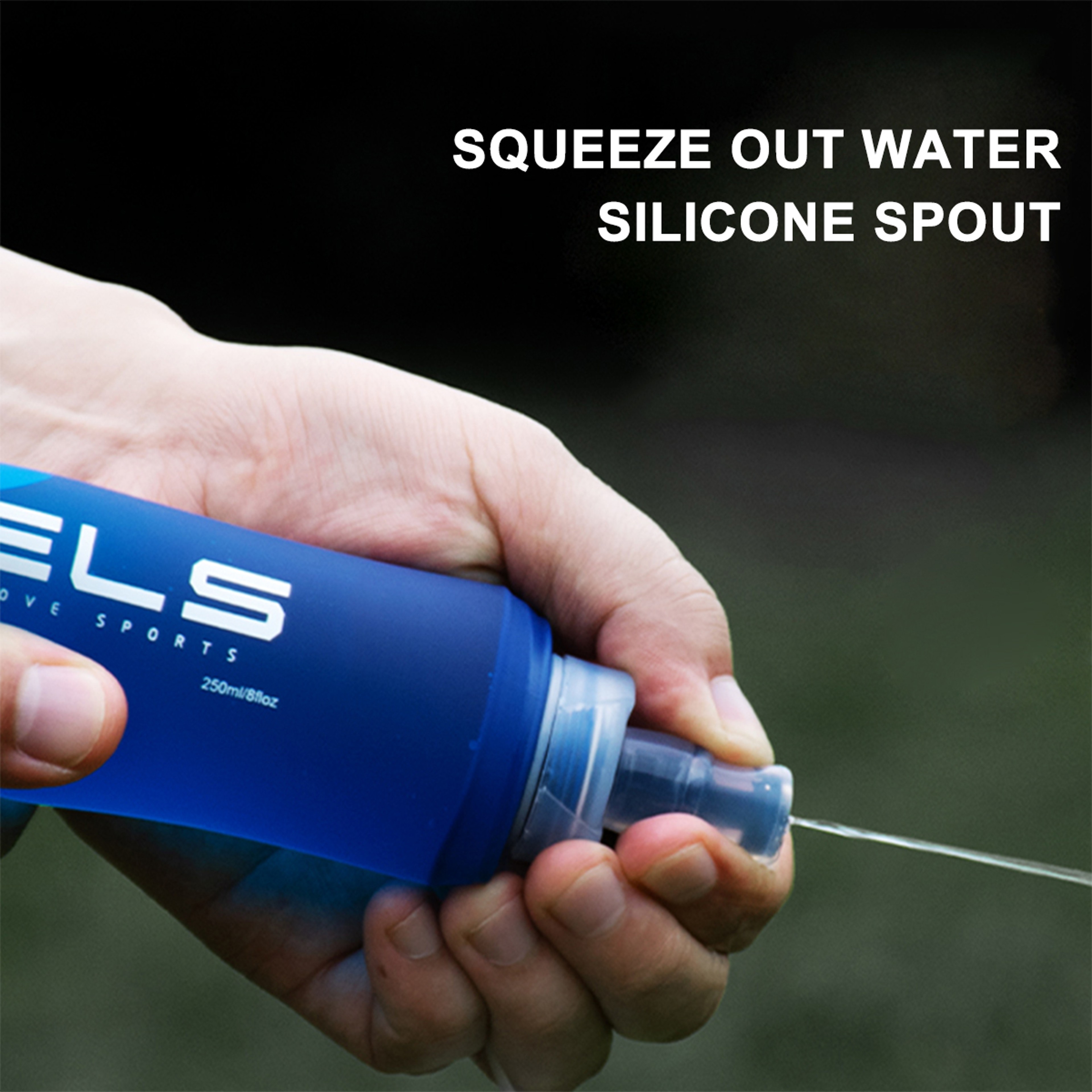 Collapsible Silicone Water Bottle for Outdoor Adventures – Portable & Space-Saving for Hiking, Runn – view 6