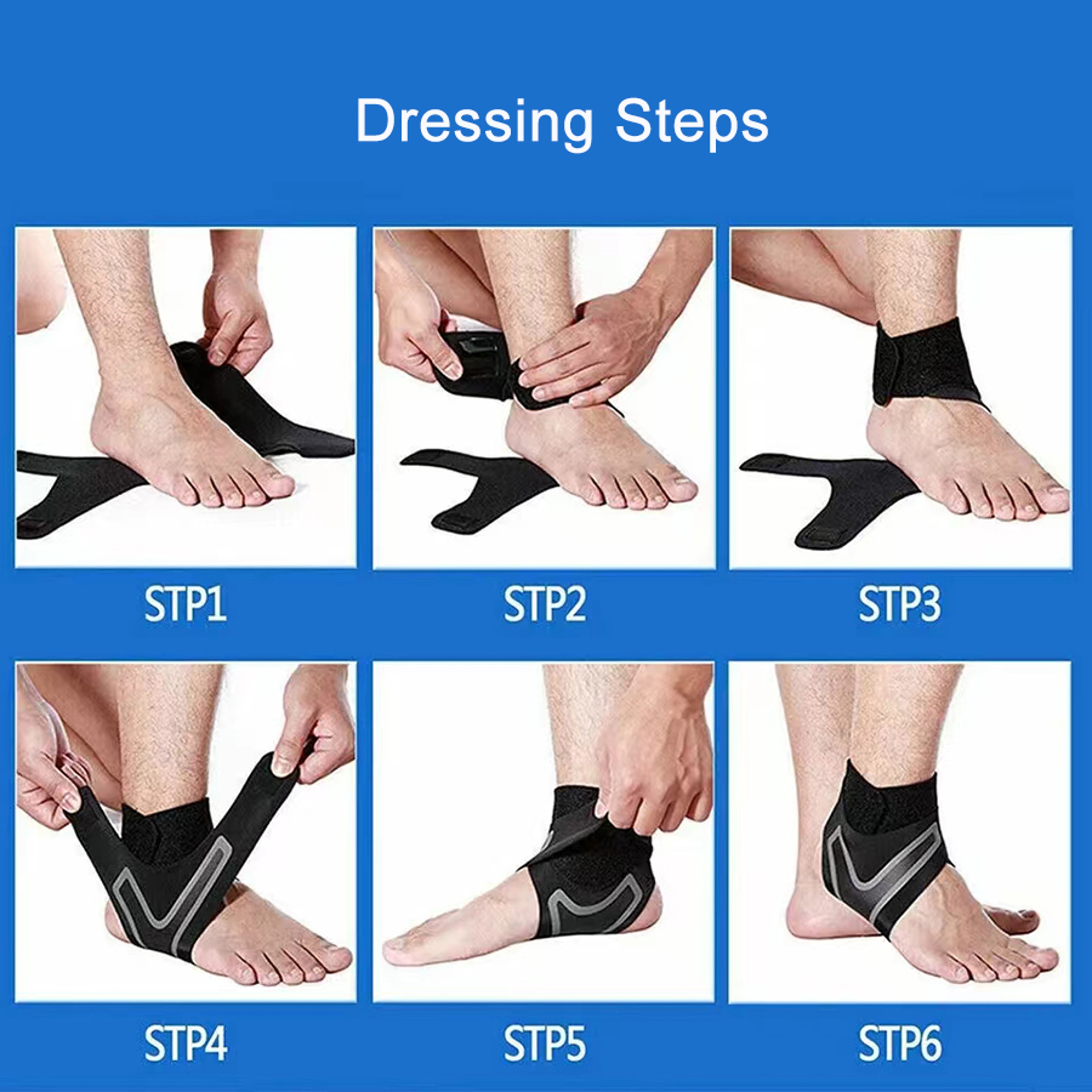 Ankle Brace Support Compression Sleeve – Breathable Foot Bandage for Running, Cycling & Sports – view 4