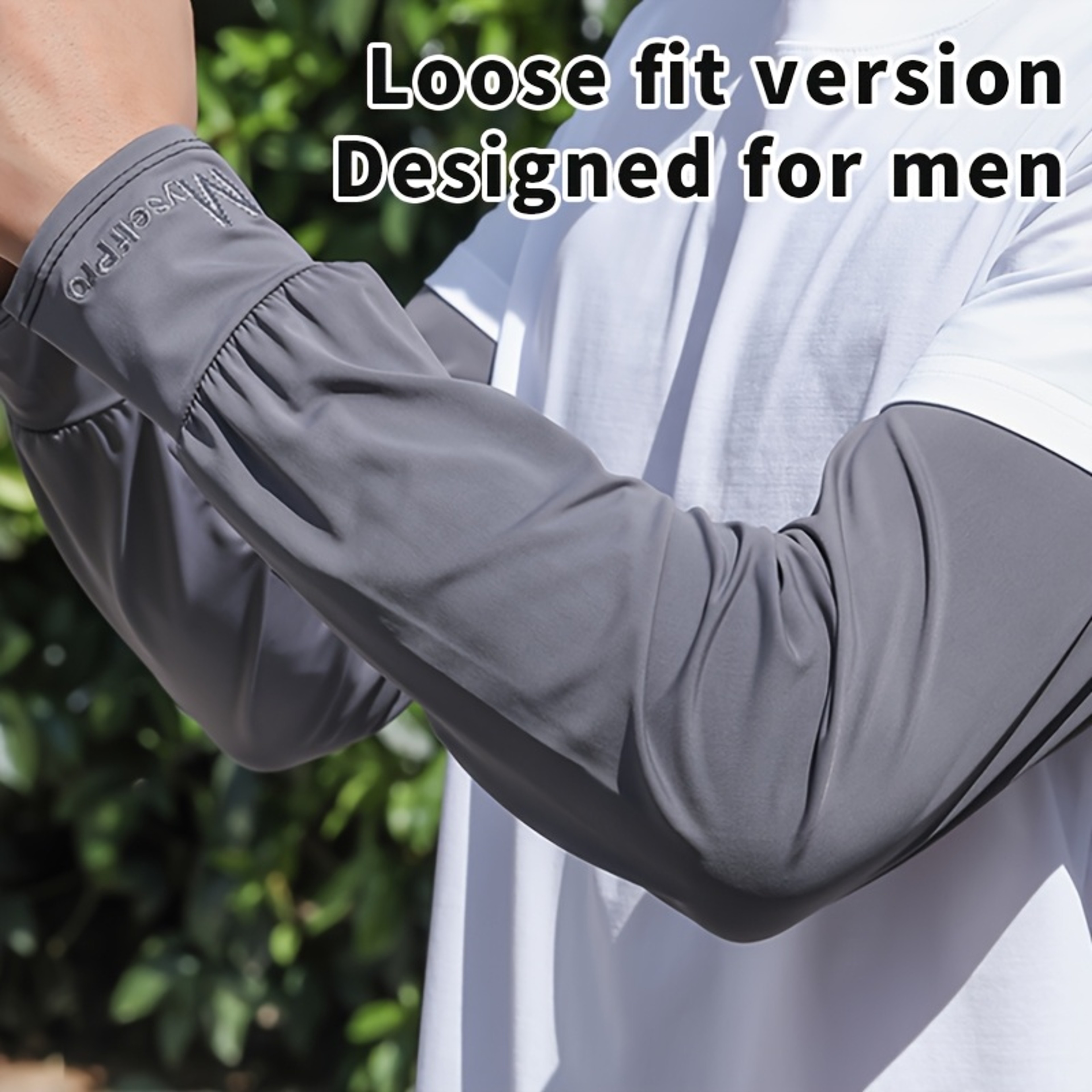 Cooling Arm Sleeves for Men – Breathable, Sun Protection, Ice Silk Sleeves for Summer Sports, Cycling, and Driving – view 1