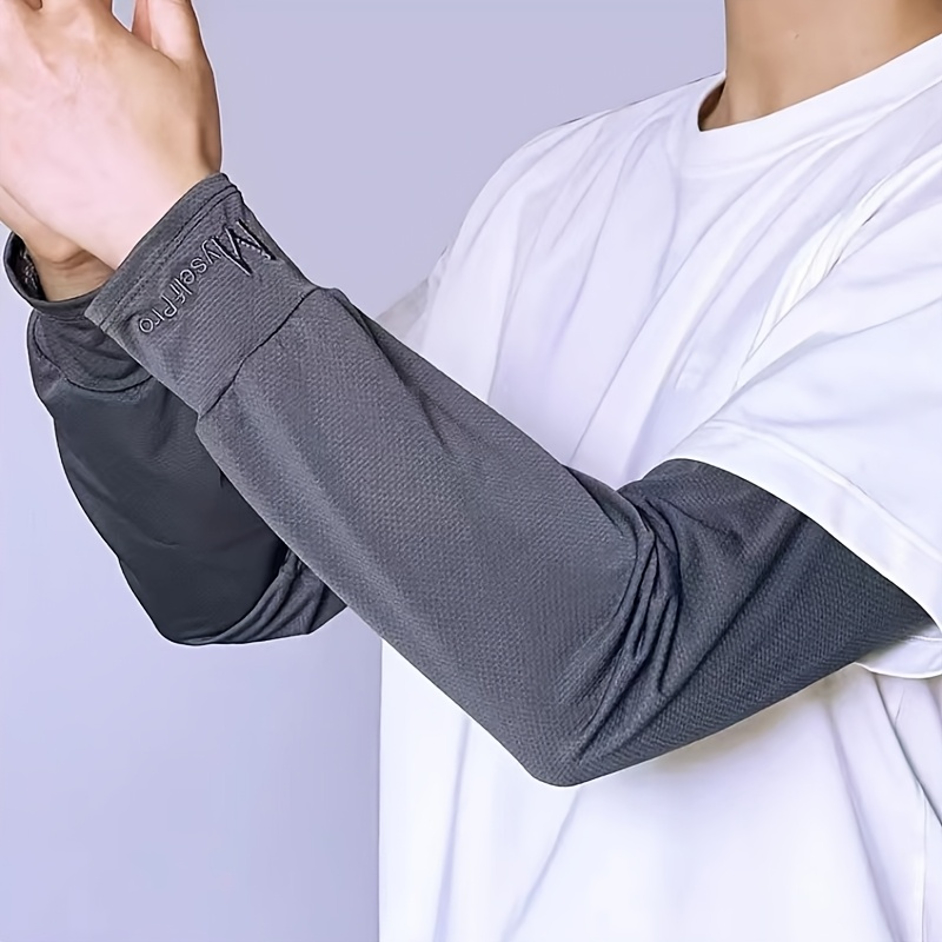 Cooling Arm Sleeves for Men – Breathable, Sun Protection, Ice Silk Sleeves for Summer Sports, Cycling, and Driving – view 10