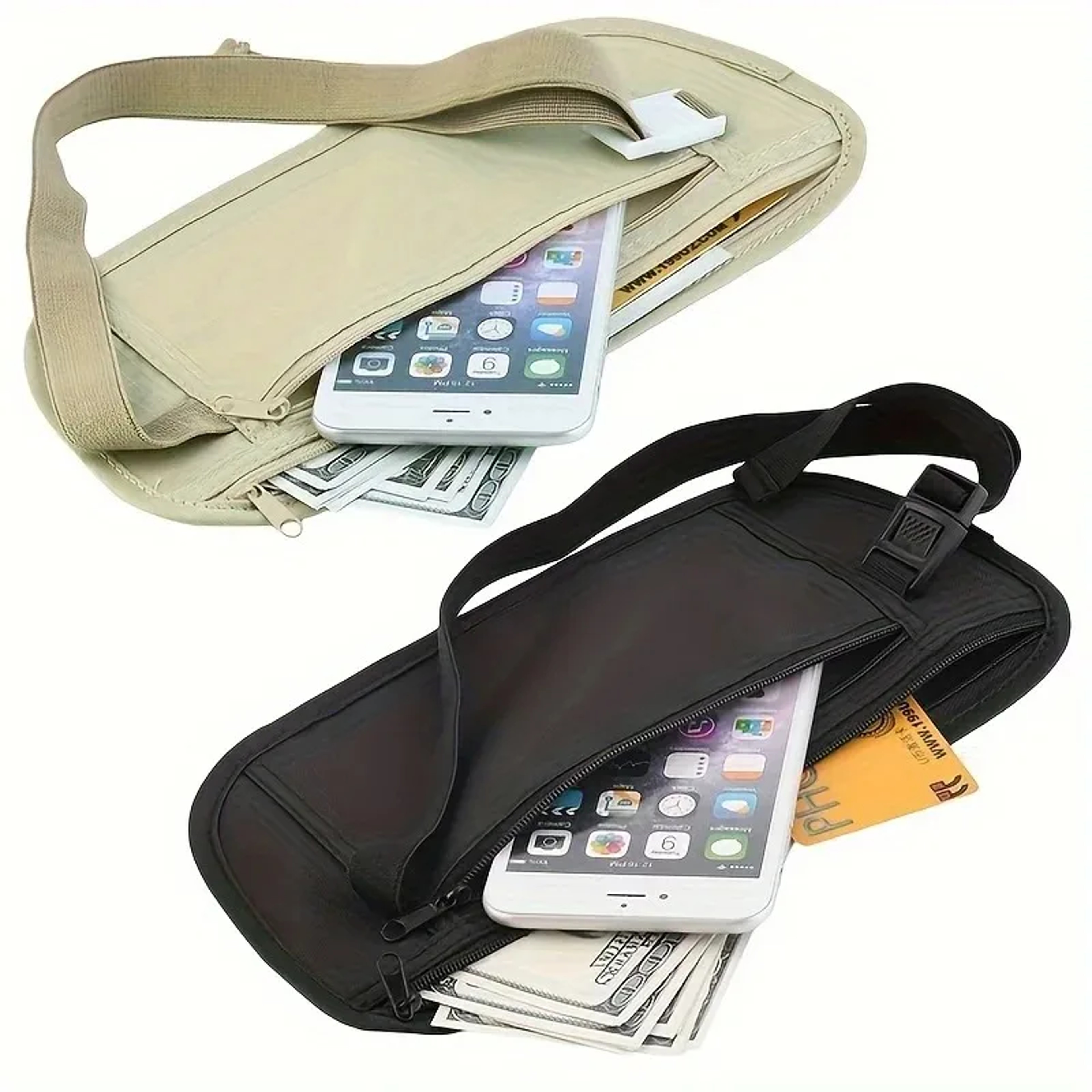 Invisible Running Waist Bag  Secure Passport And Money Belt Pouch 4