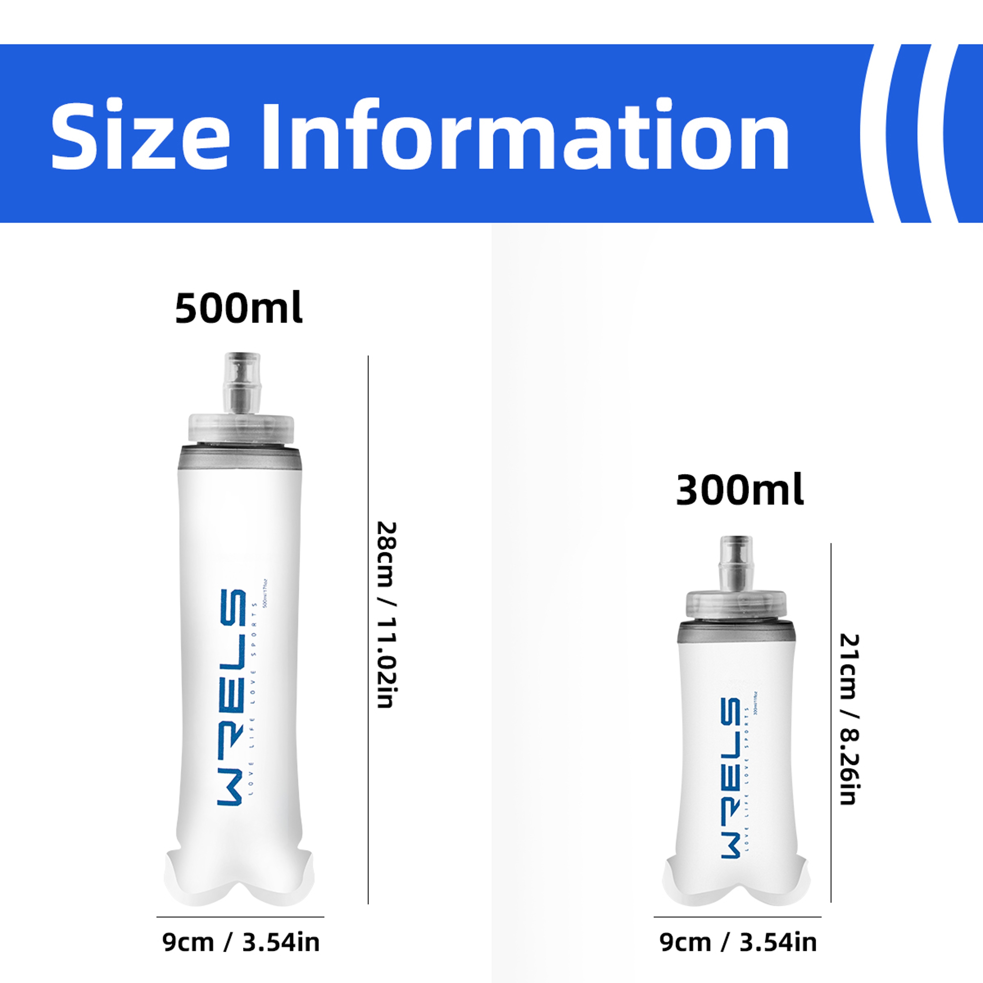Collapsible Sports Water Bottle for Hiking, Cycling, Running & Fitness – Convenient Large Caliber Design – view 2
