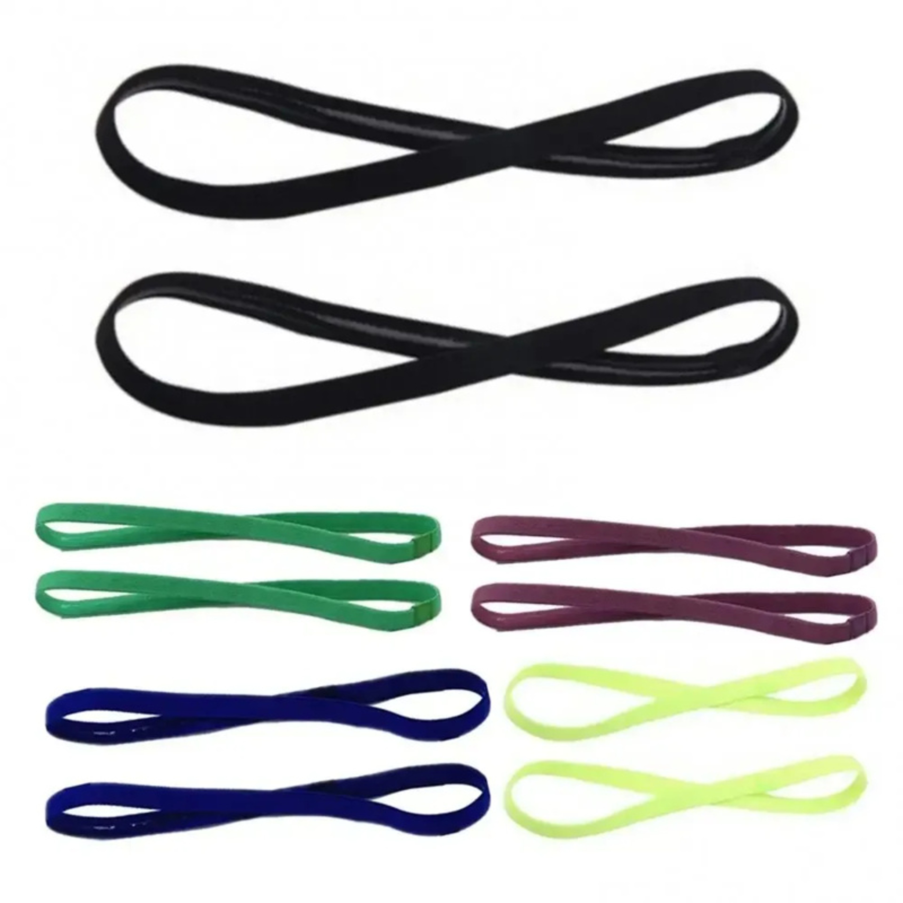 AntiSlip Yoga Headbands For Women  Men  Elastic Sports Sweatbands For Running  Football 4