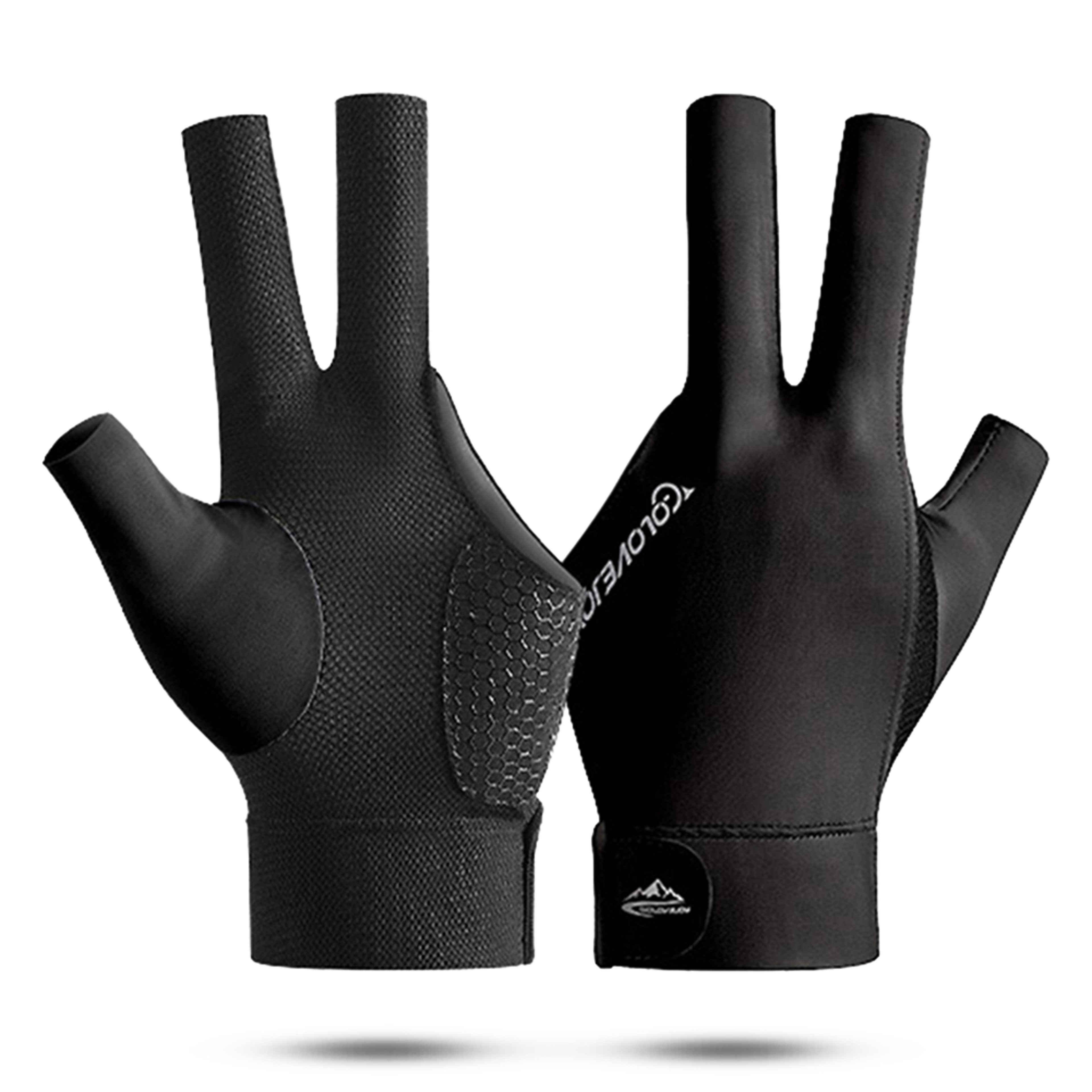 Open Finger Billiard Gloves – Breathable Polyester Snooker Pool Glove for Amateur Training – Adjustable, Smooth, Soft – view 11