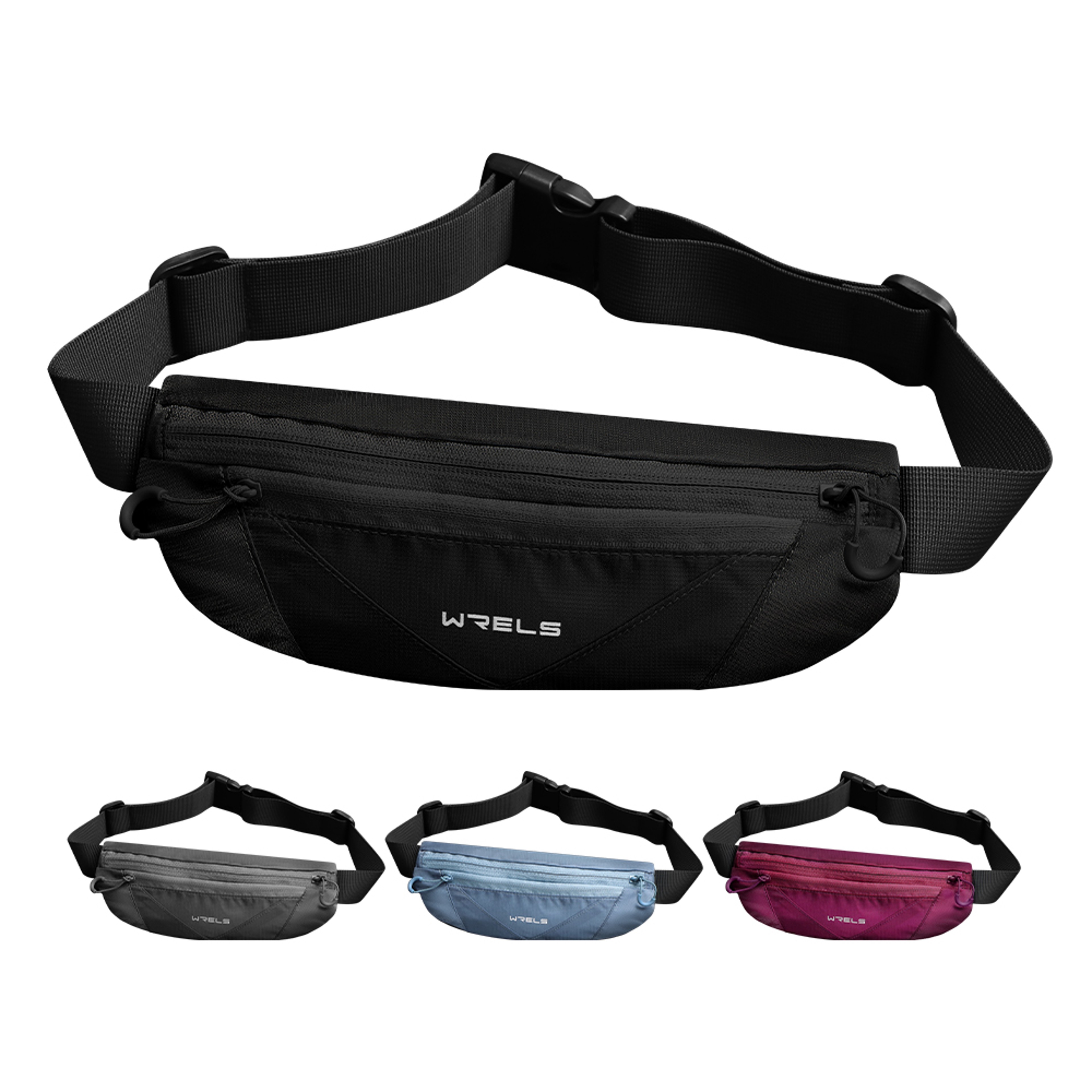 WRELS Waterproof Running Sports Belt For Men  Women  Marathon  Cycling Waist Pack With Phone Pocket 5