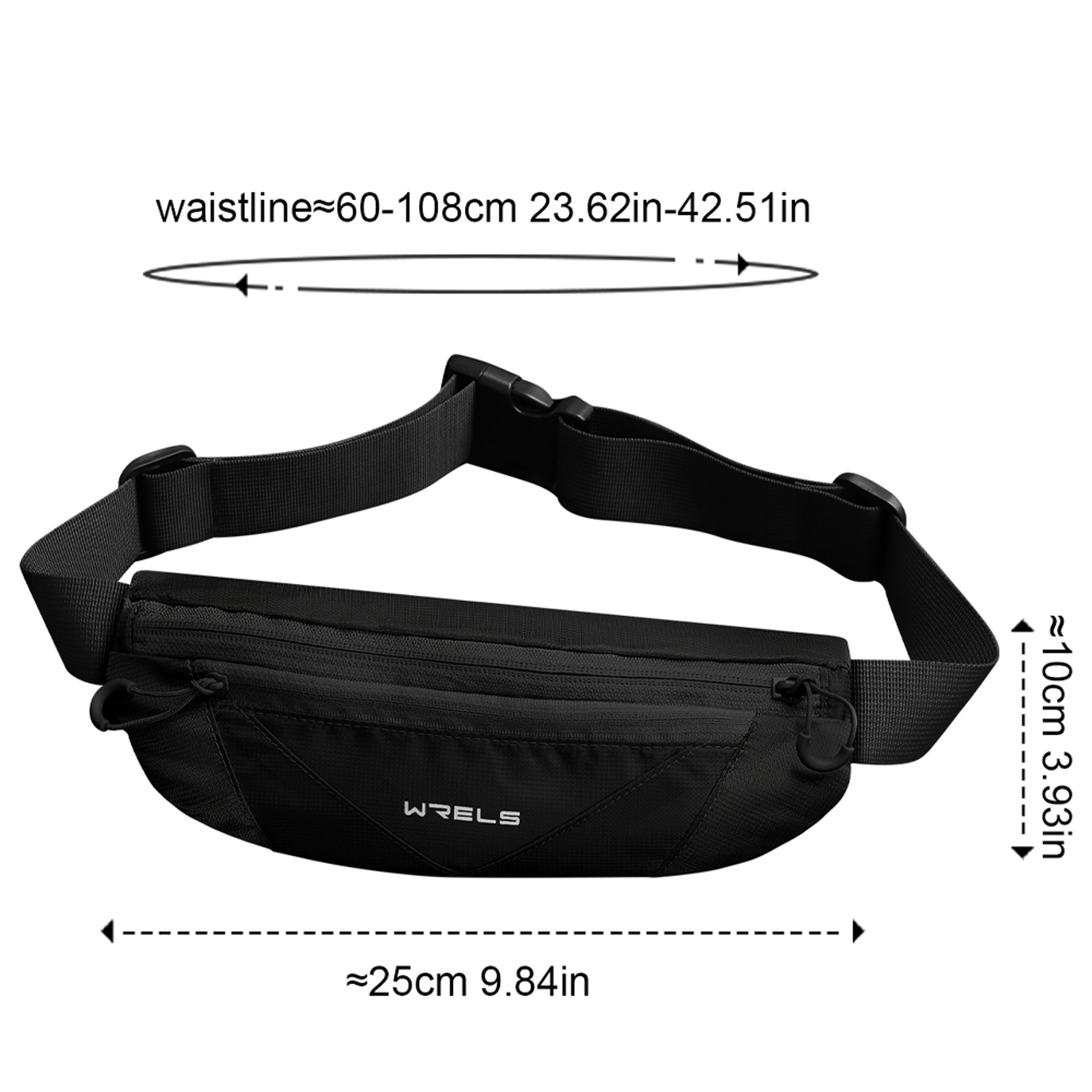WRELS Waterproof Running Sports Belt For Men  Women  Marathon  Cycling Waist Pack With Phone Pocket 8