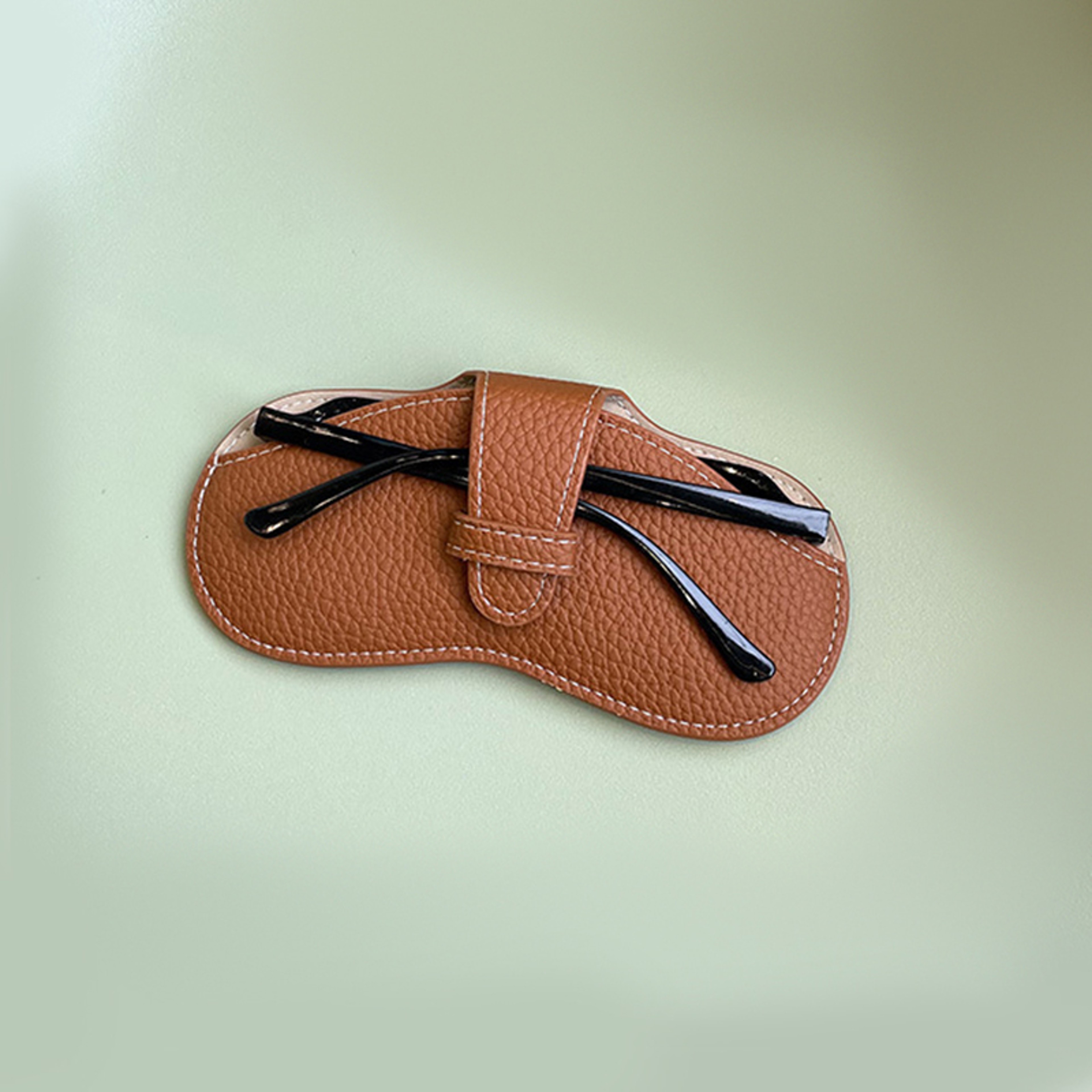 Fashionable Leather Glasses Case  Portable Sunglasses Protector Pouch For Women 8