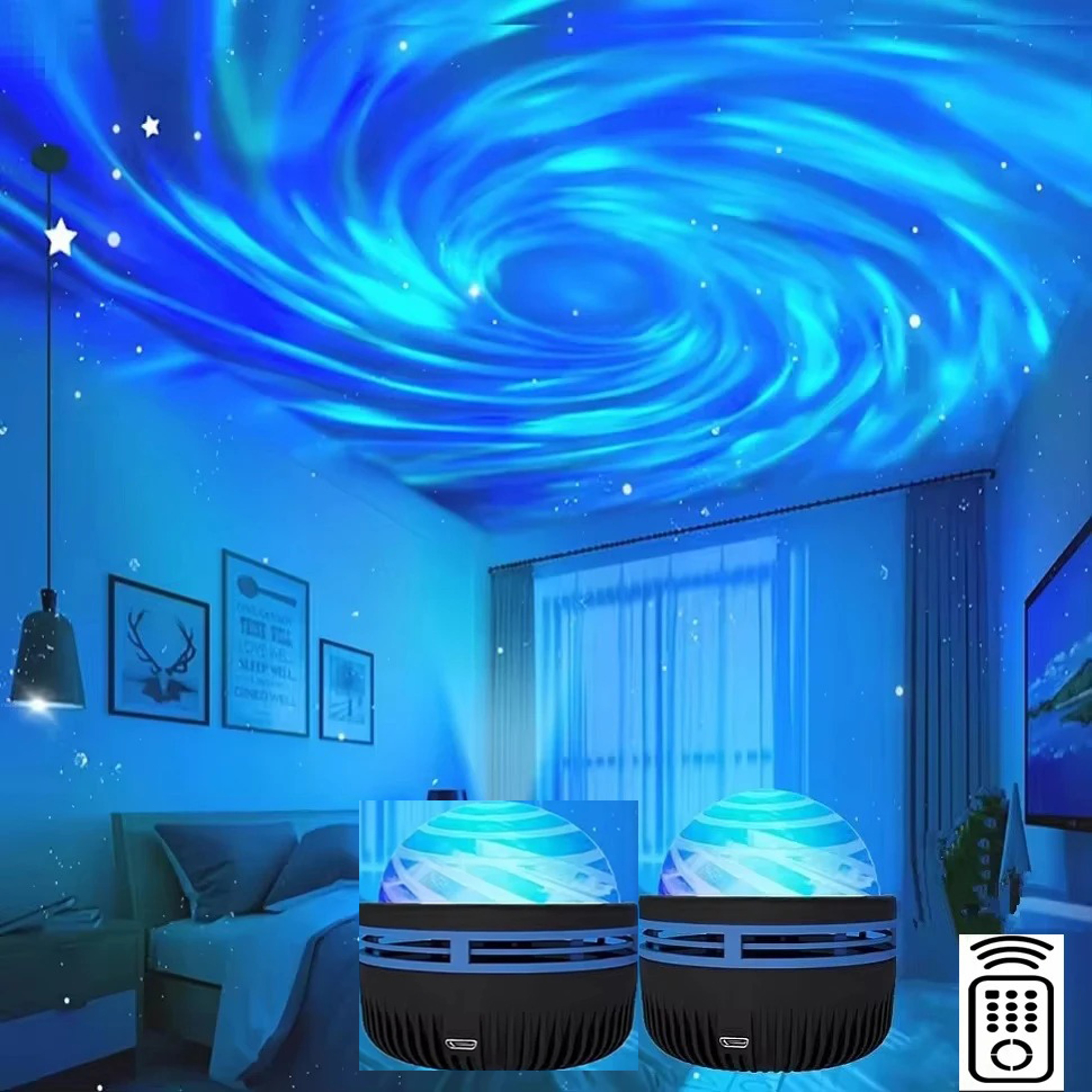 LED Galaxy Projector Light  Colorful Sky Projector for Bedrooms, Kids Rooms, and Holiday Decorations – view 8