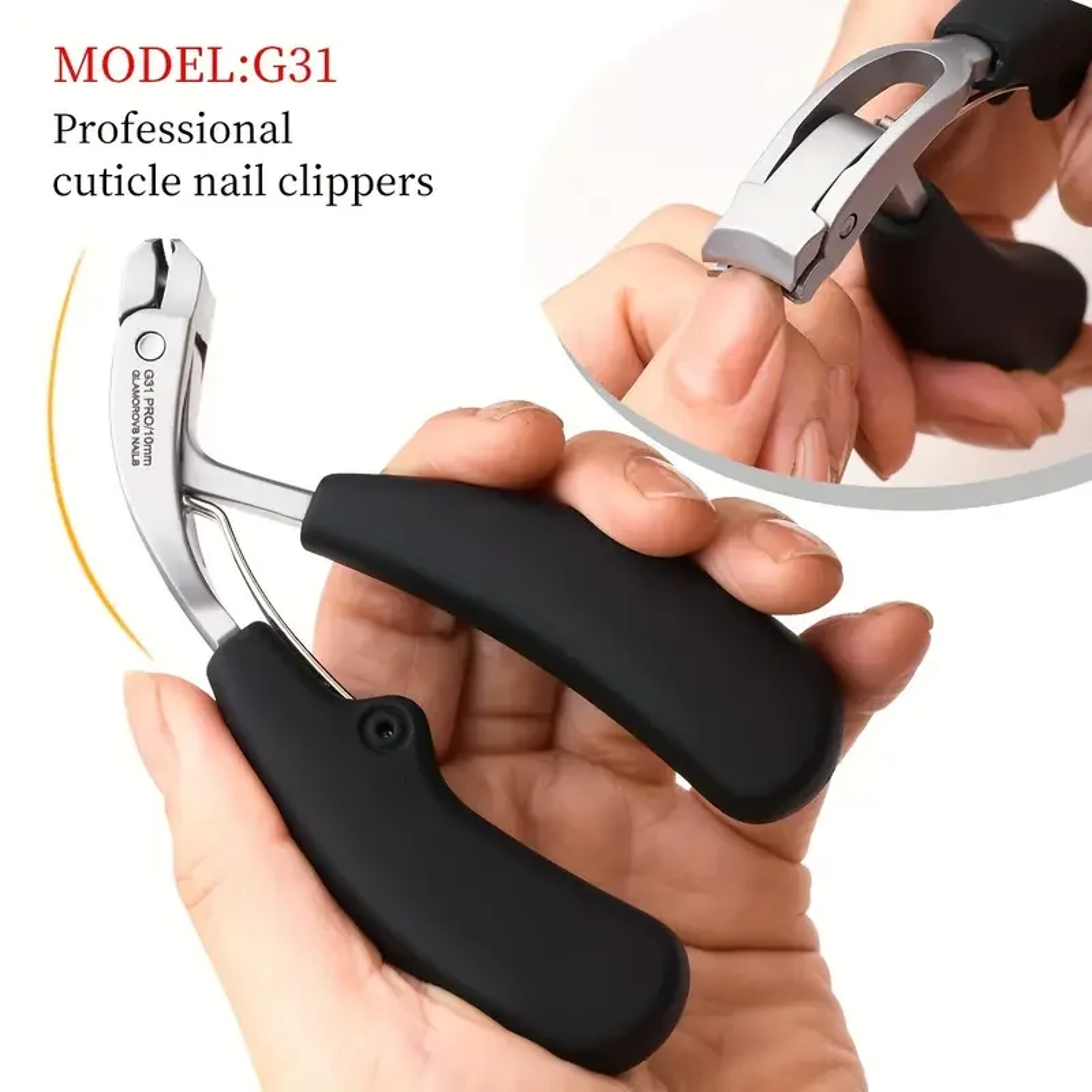 Heavy-Duty Nail Clippers for Thick Nails – Arc Blade Toenail Cutter with Anti-Splash Design – view 3