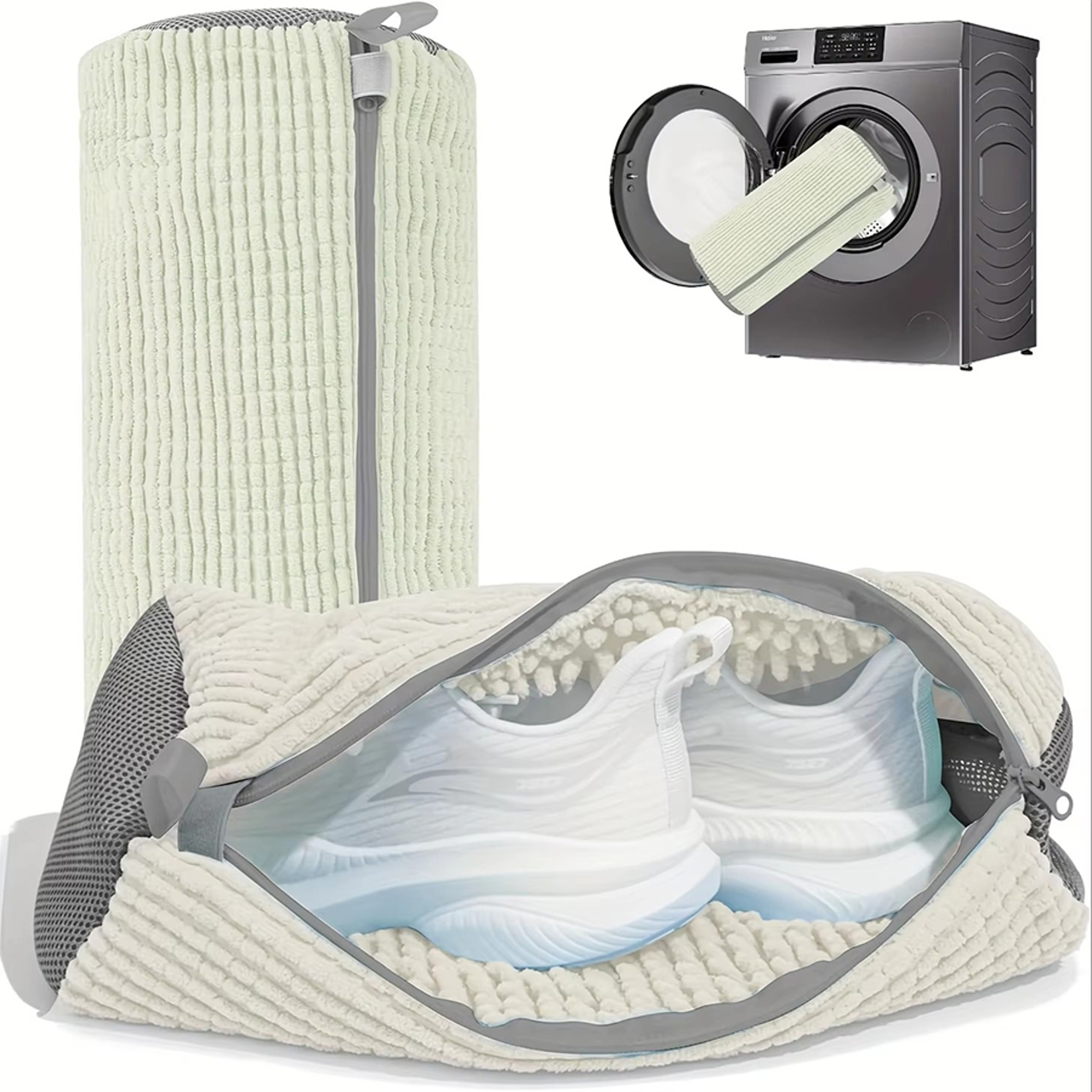 Shoe Cleaning Bag  Reusable Durable Laundry Bag With Zipper For MachineWashable 4