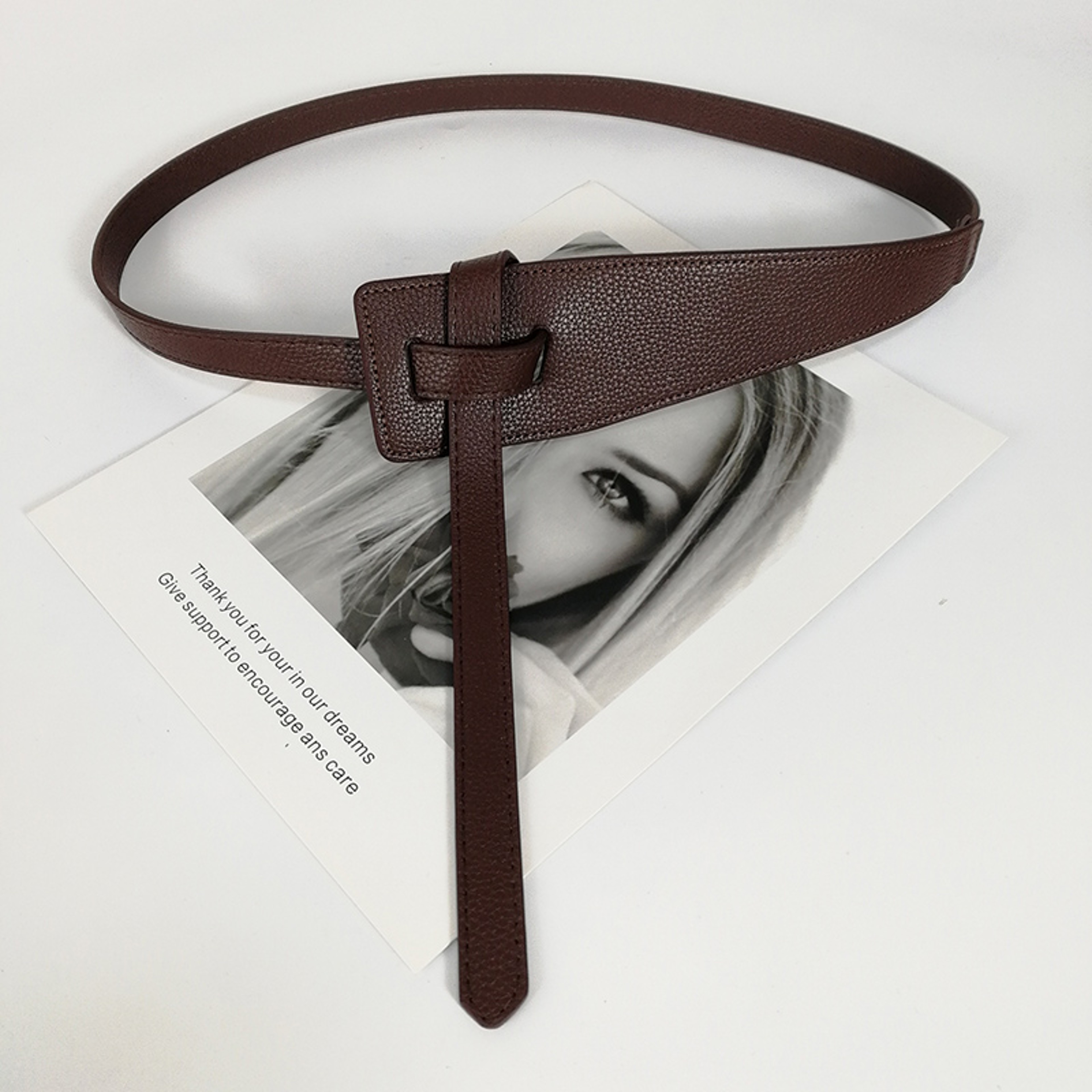 Designer Belts for Women – High-Quality Knot Soft PU Leather Wide Waistband Coat Corset Belt – view 8