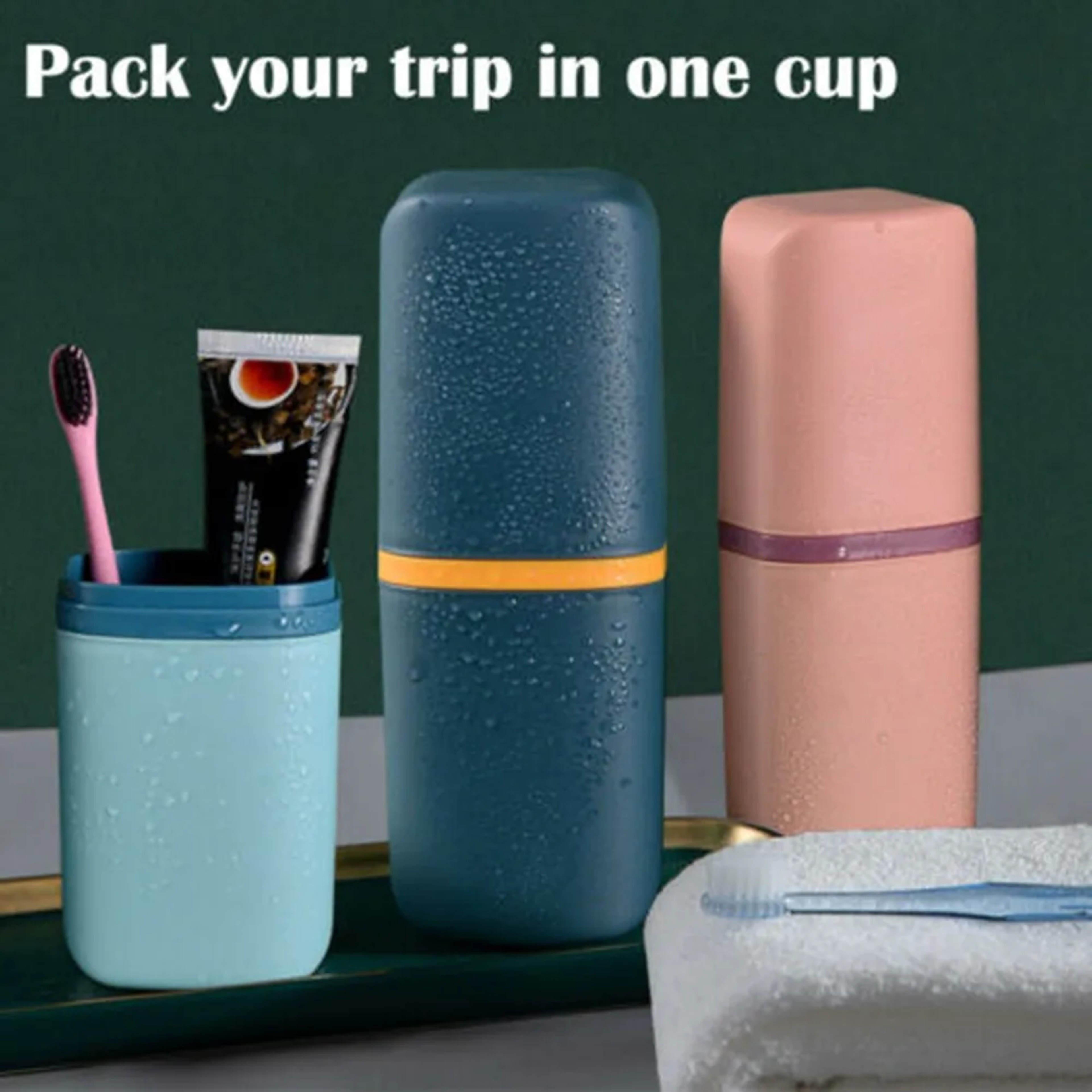 Portable Toothbrush Holder Box  Travel Camping Toothbrush Storage Organizer Case With Toothpaste Ho 1