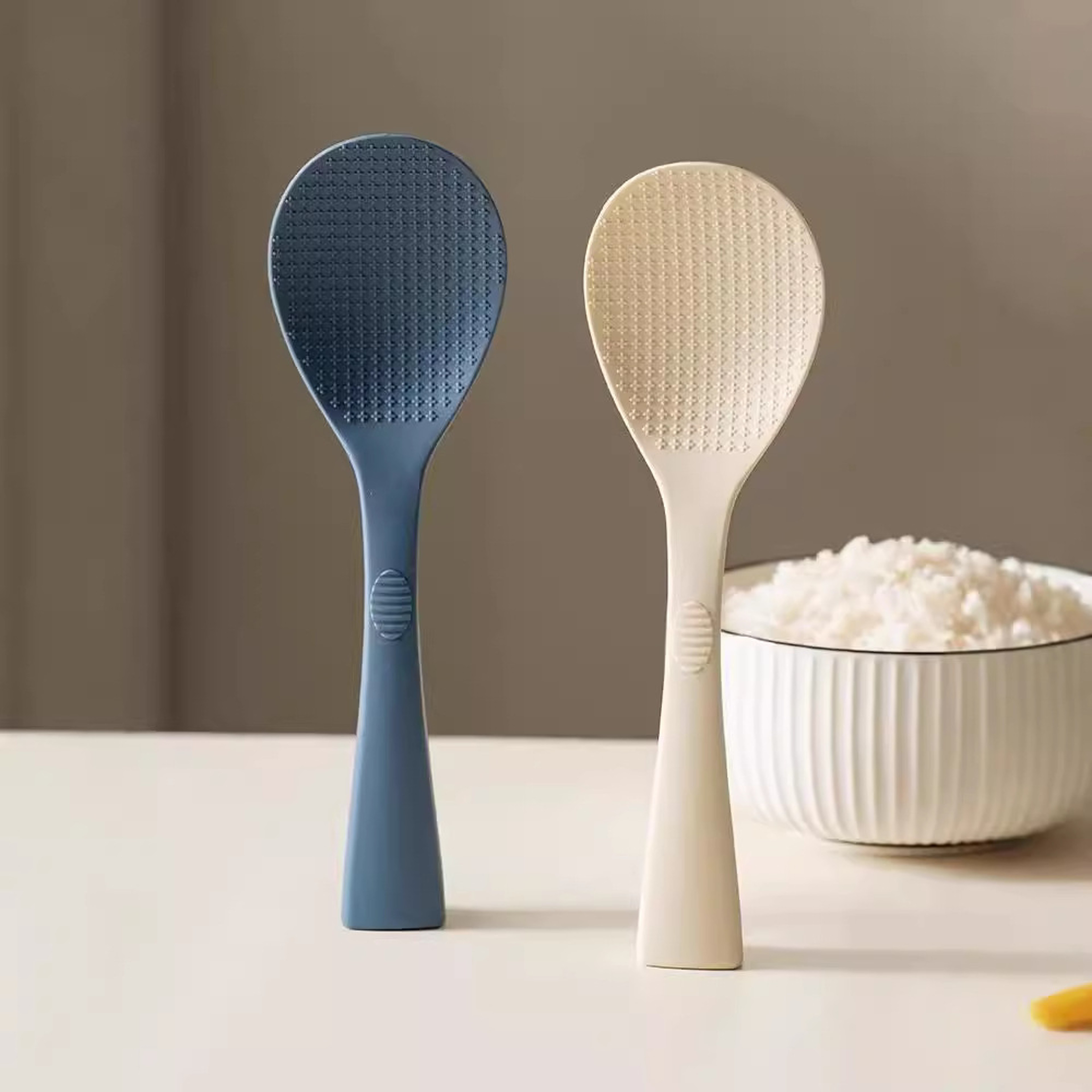 Heat-Resistant Silicone Rice Spoon, Non-Stick & Durable Kitchen Tool for Rice Cookers – view 6