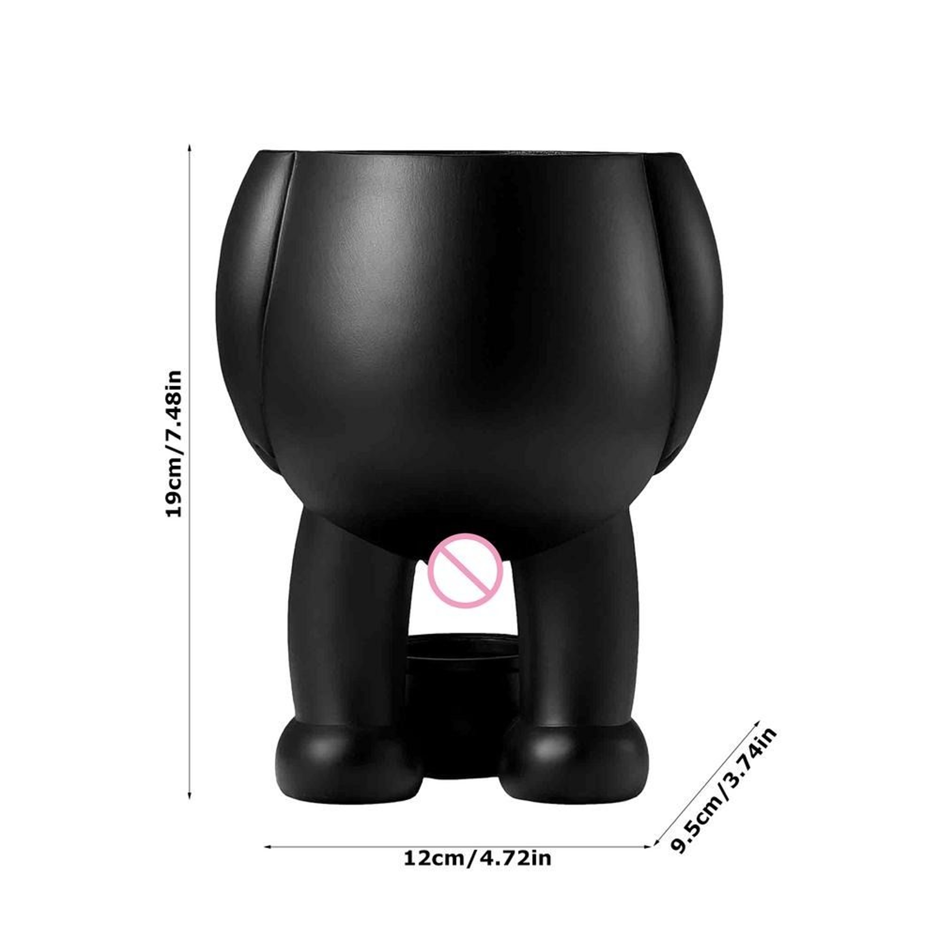 Creative Funny Resin Flowerpot with Drainage Holes - Piss Pot Shape for Home & Office Decor – view 5
