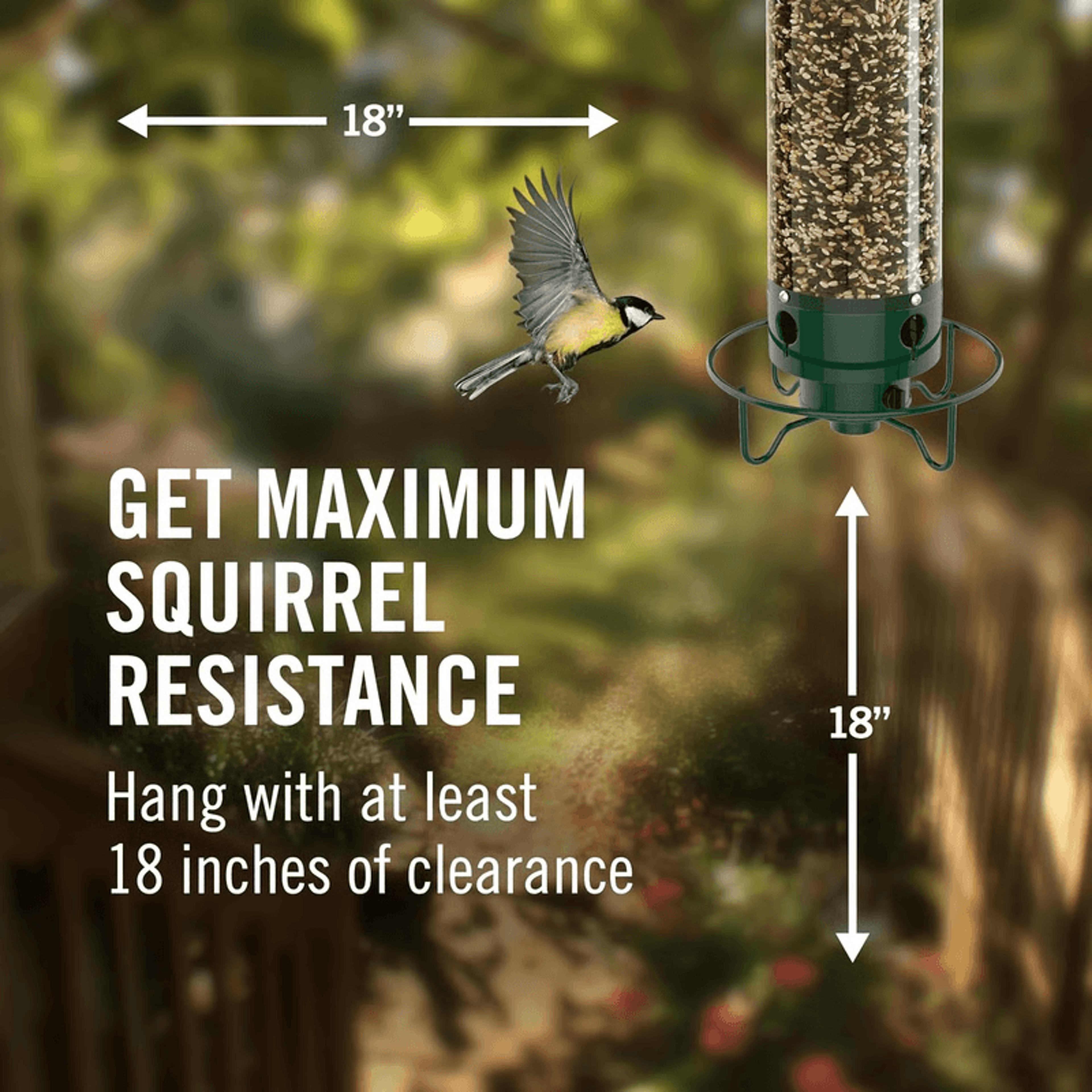 Wrought Iron Hanging Hummingbird Feeder SquirrelProof Bird Feeder For Outdoor Garden 3
