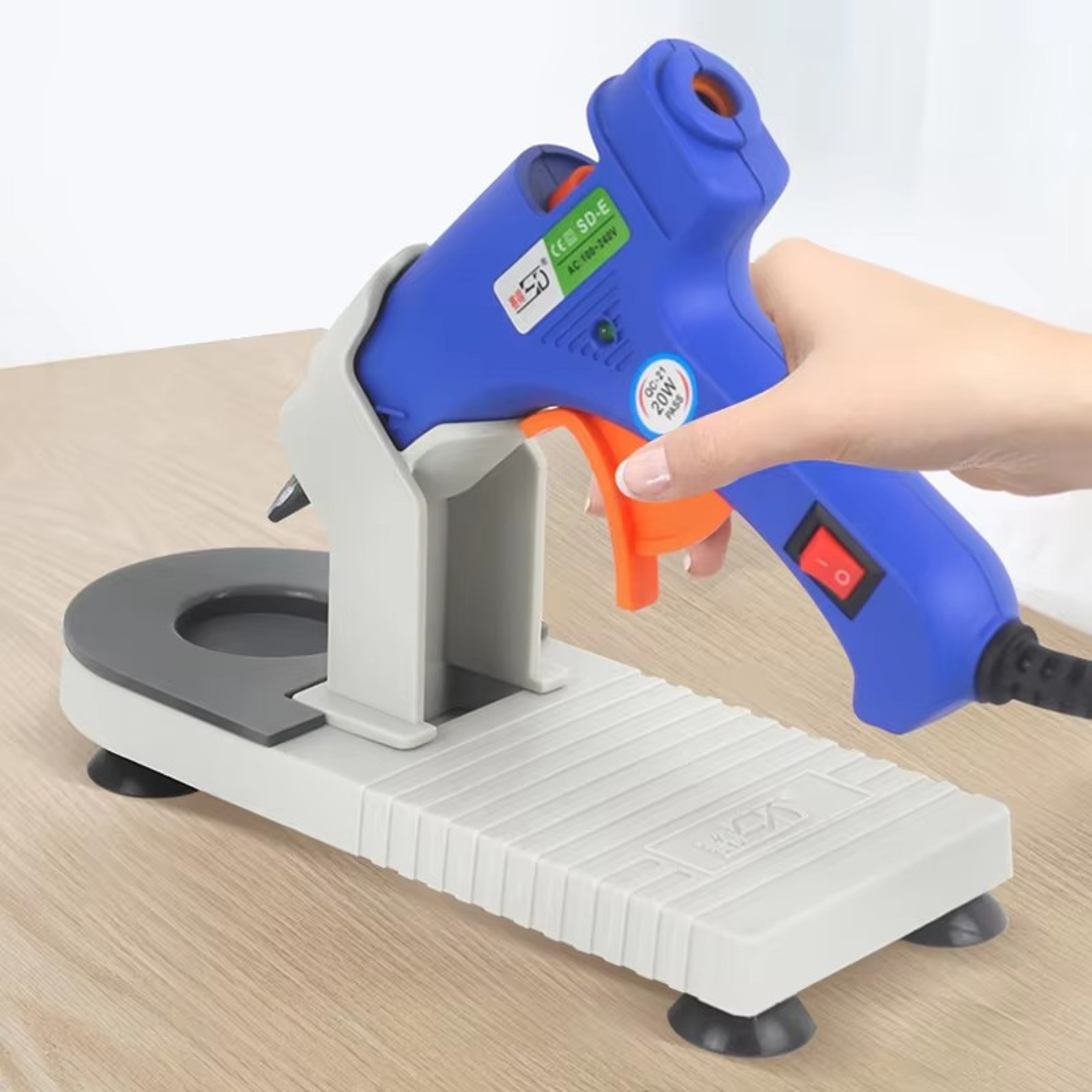Hot Glue Gun Holder Stand  Acrylic Organizer For DIY Home Repair  Crafting Tools 0
