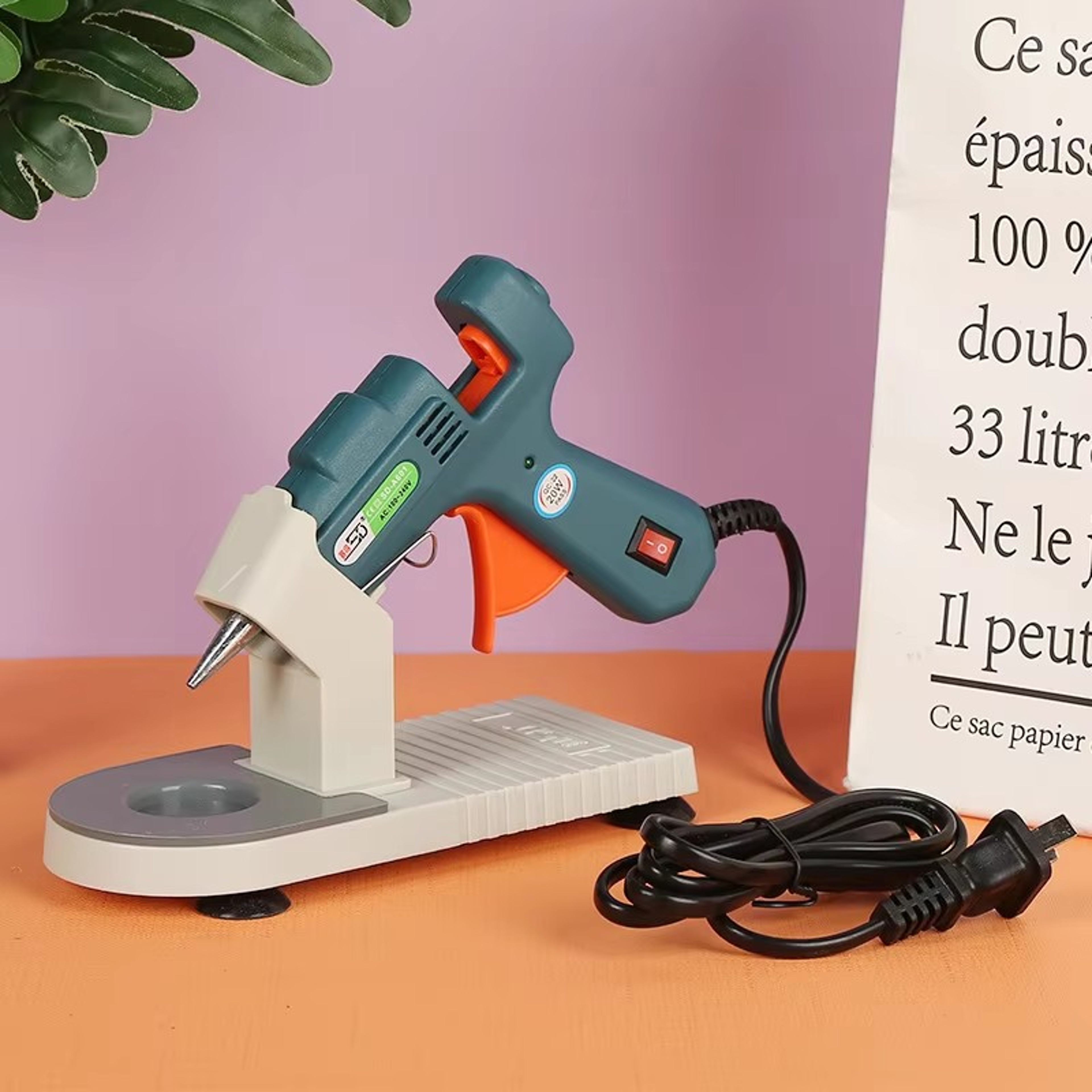 Hot Glue Gun Holder Stand  Acrylic Organizer For DIY Home Repair  Crafting Tools 2