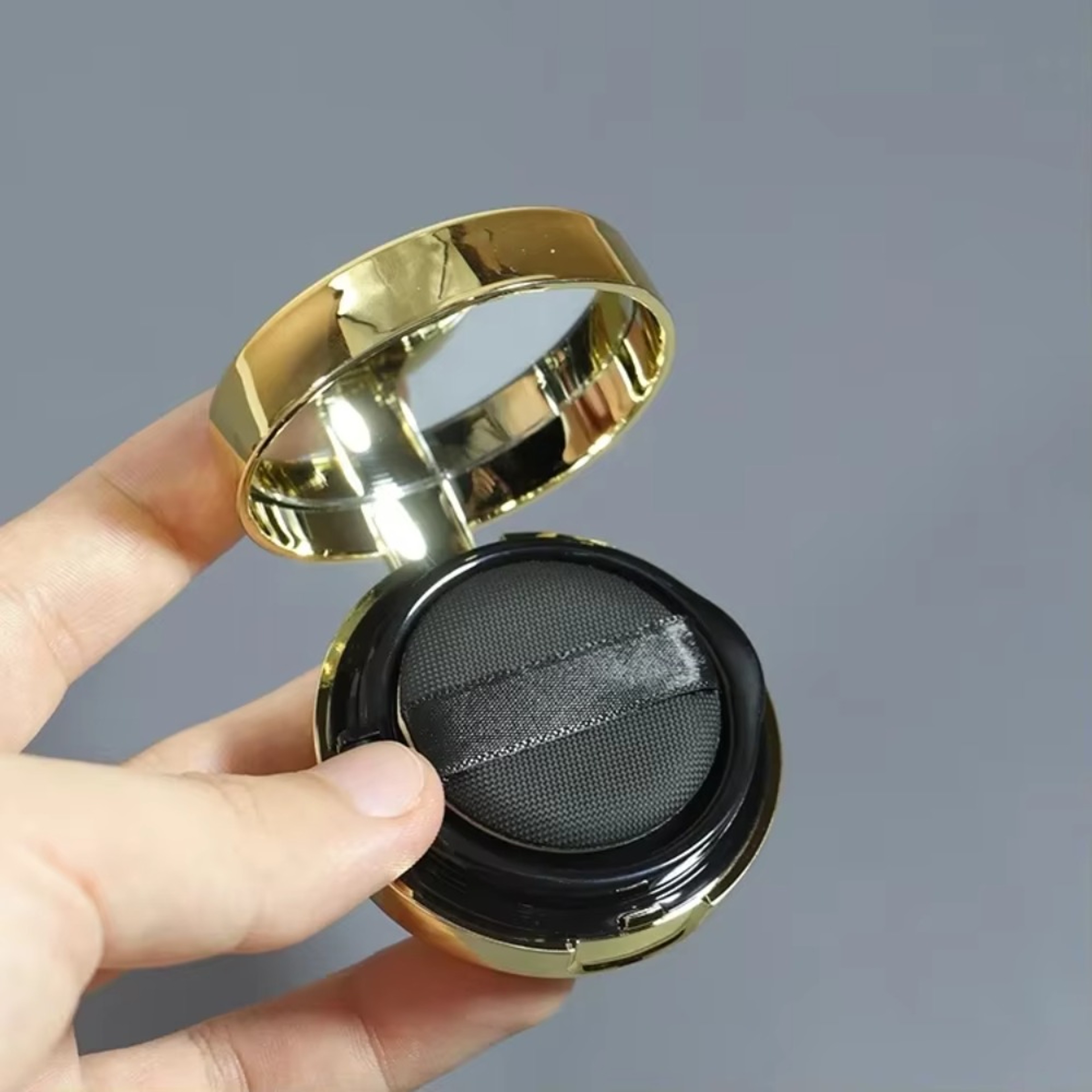 Air Cushion Foundation Mini Puff Box With Mirror And Sponge  Portable Cosmetic Case For BB Cream 1