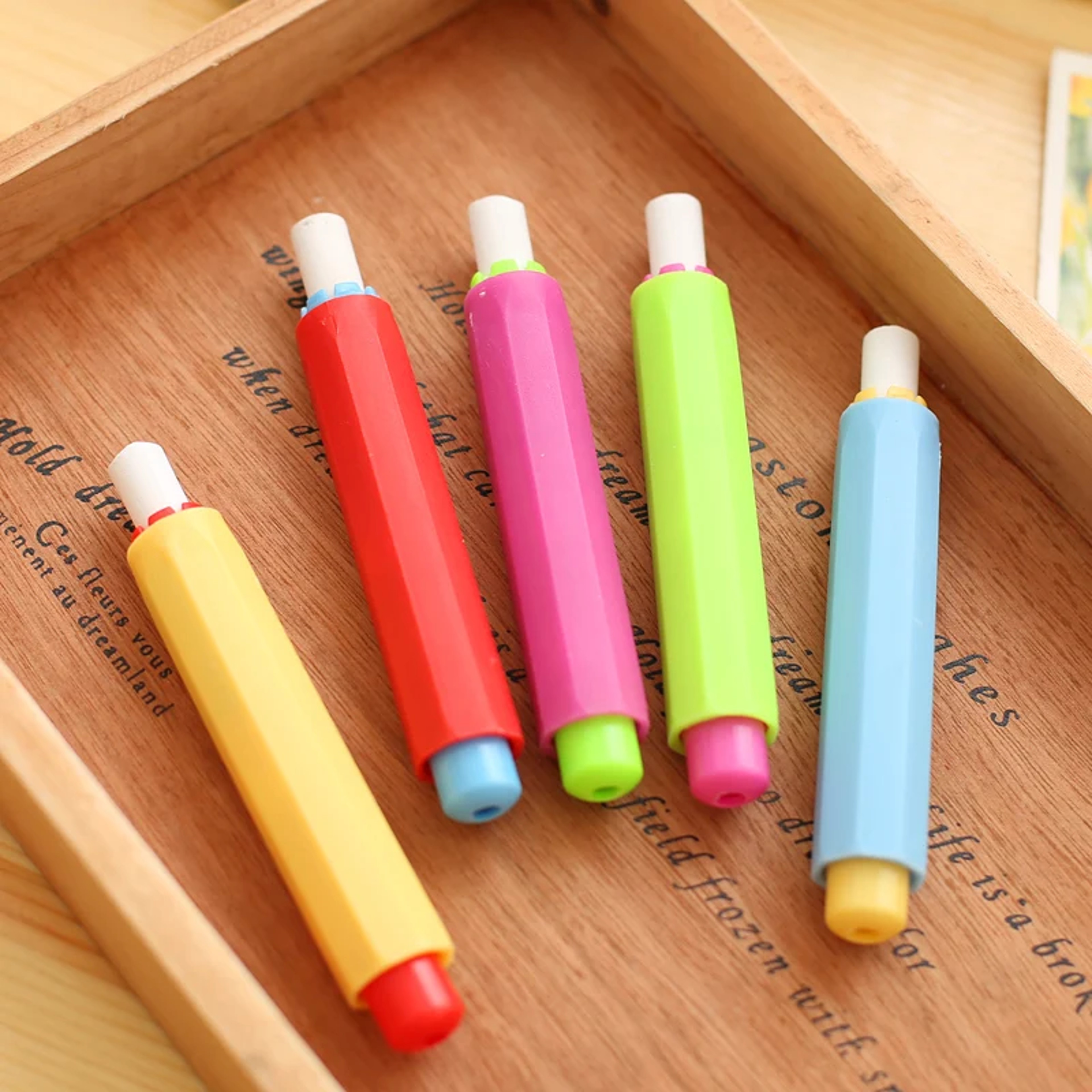Non-toxic Chalk Holders for Teachers & Kids – Clean & Colorful Chalk Clips for Drawing Boards – view 3