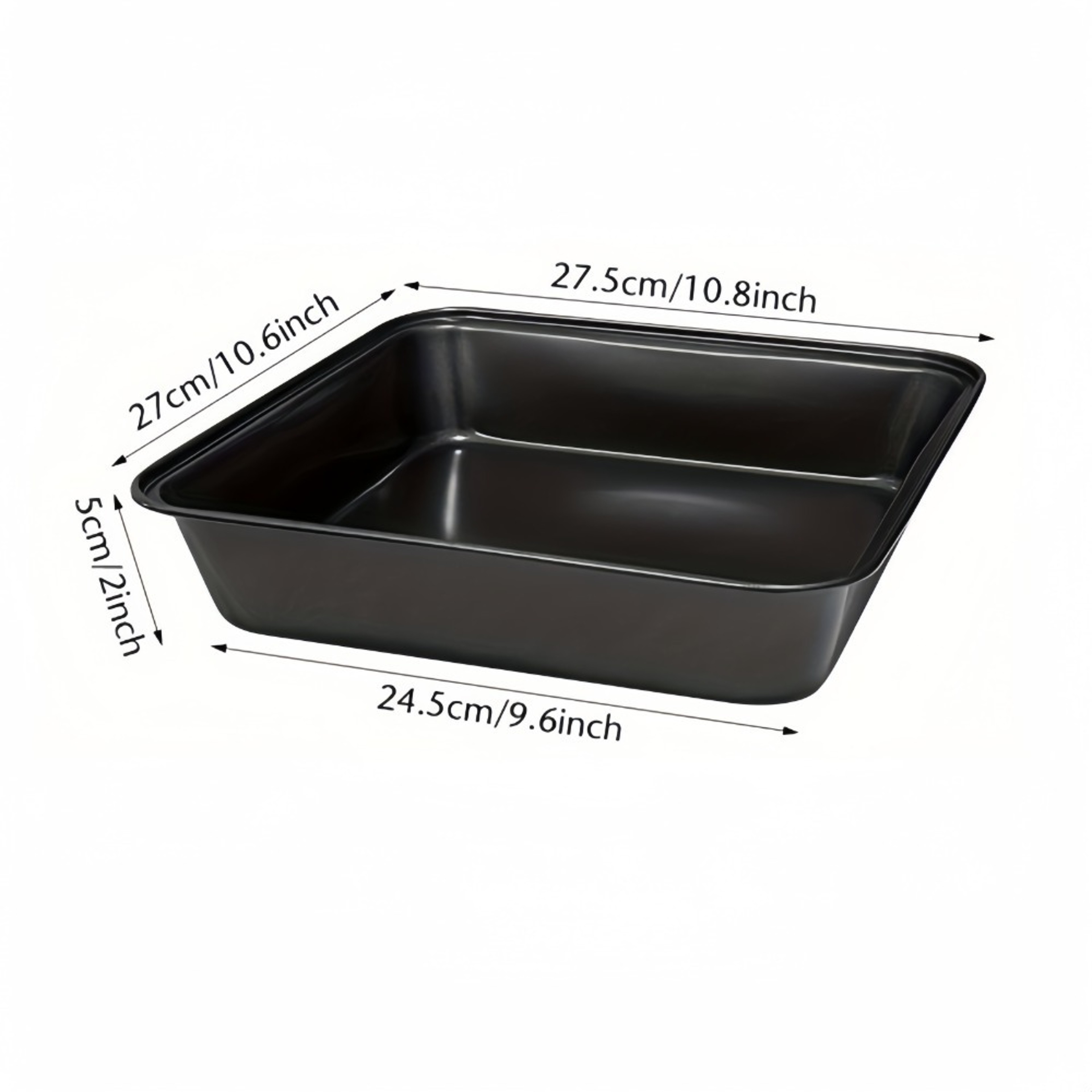 Nonstick Carbon Steel Roasting Pan  Rustproof Baking Tray For Bread  Cake 8