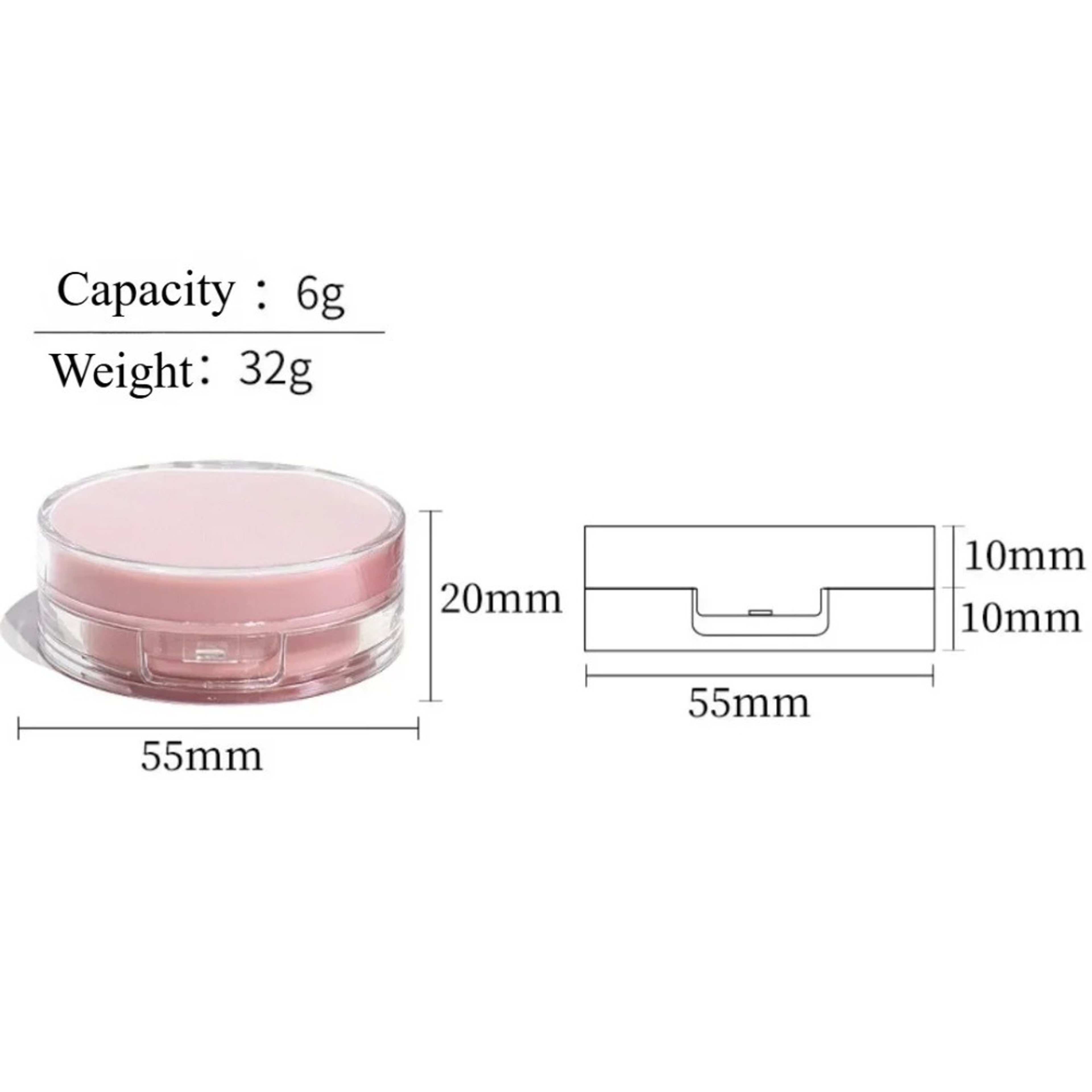 Portable Refillable Air Cushion Case for BB Cream and Foundation – DIY Cosmetic Container, Travel Makeup Kit Puff Box – view 5