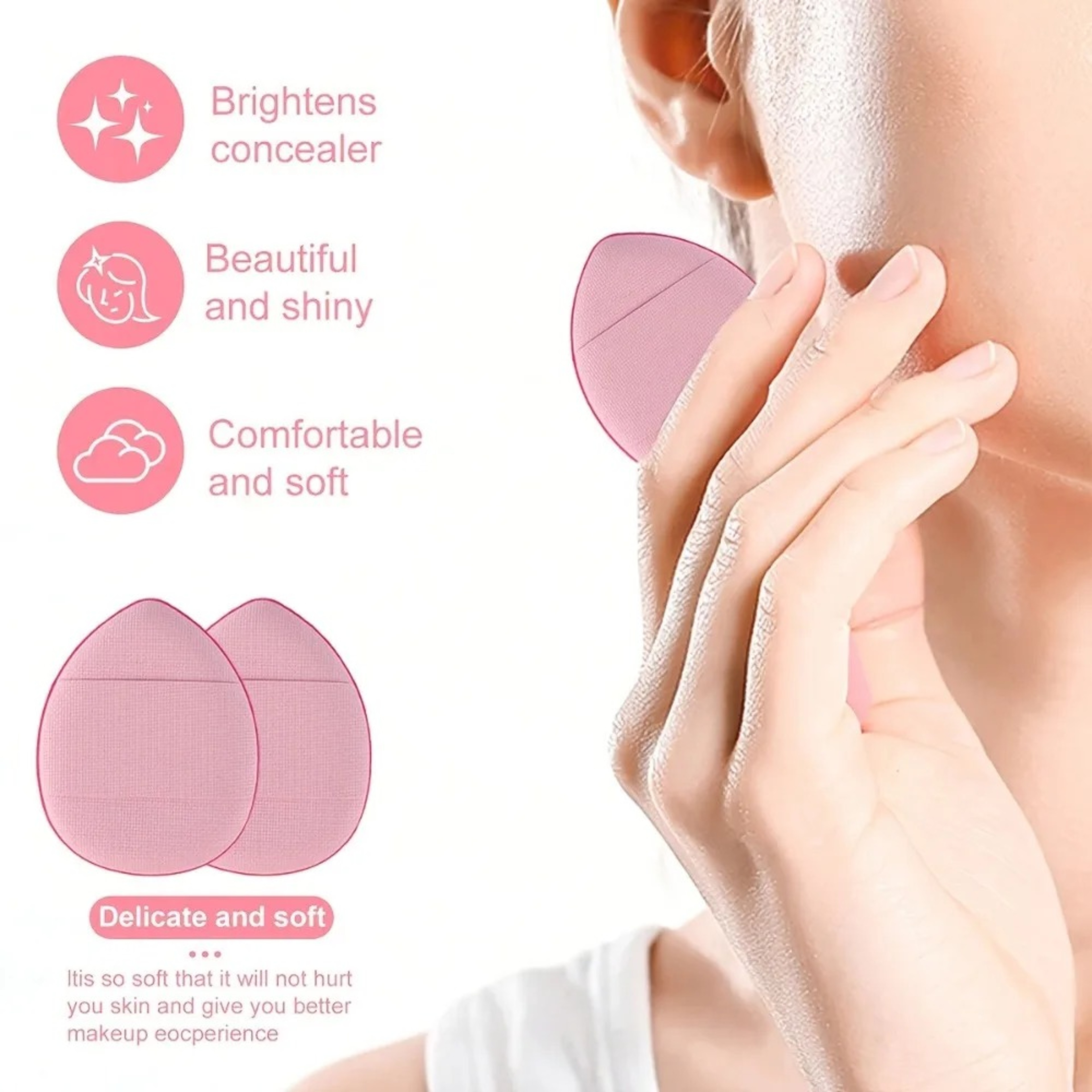 Makeup Sponge Powder Puff  Soft Beauty Sponge For Foundation And Concealer Application 2