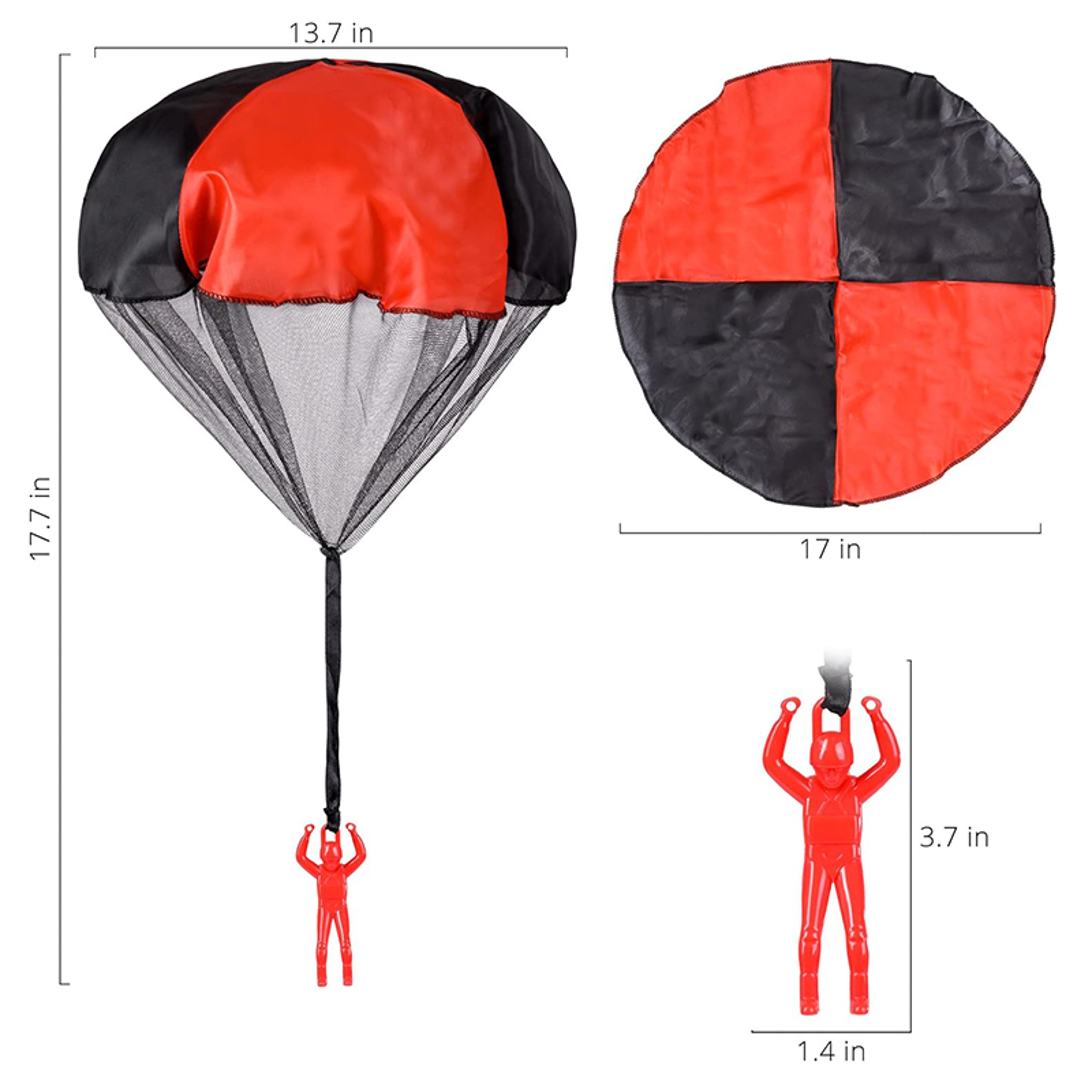 TangleFree Outdoor Parachute Toys For Kids  Fun Flying Parachute Perfect For Boys  Girls Easter Bas 1