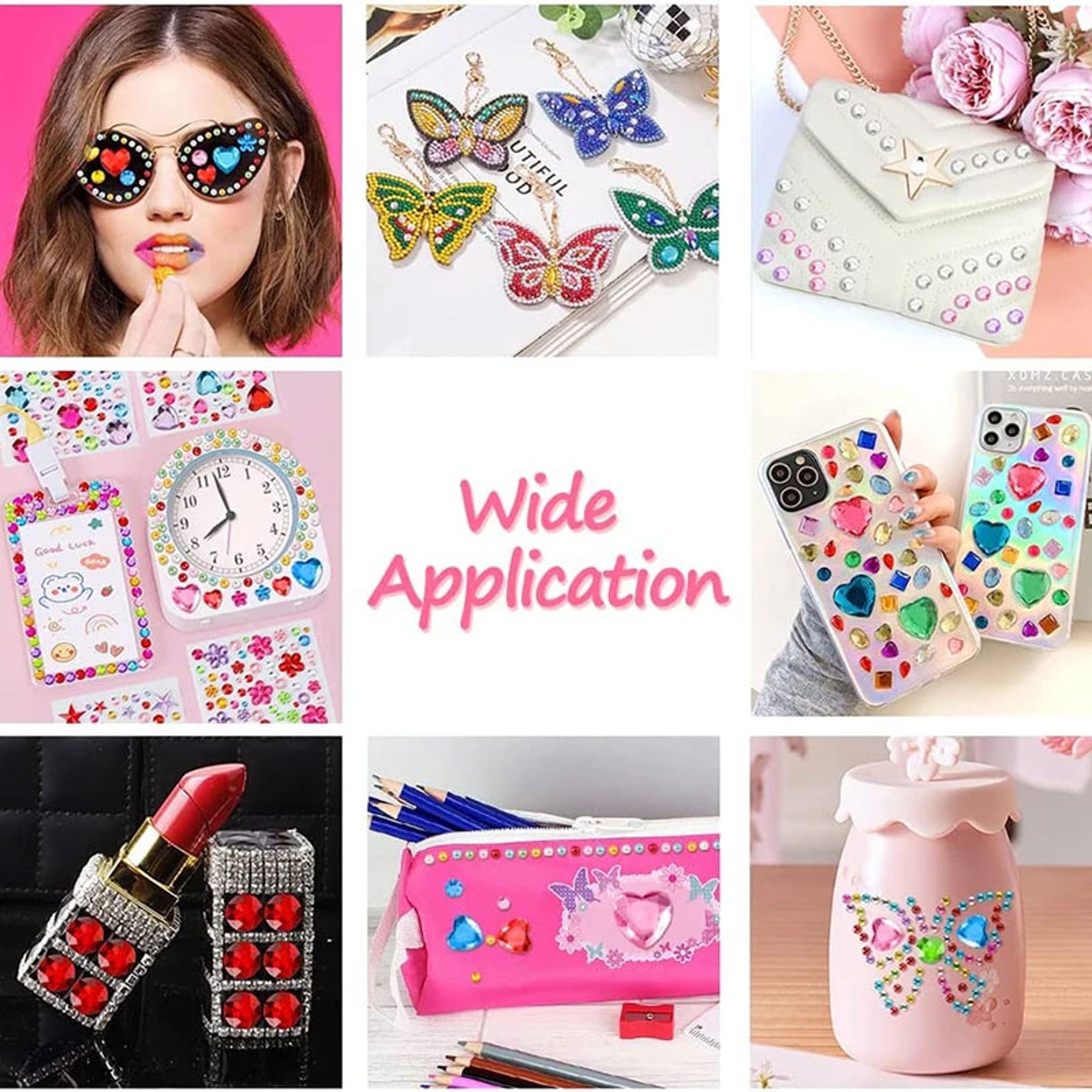 Bling Gem Stickers  SelfAdhesive Rhinestone Stickers For DIY Crafts  Makeup 4